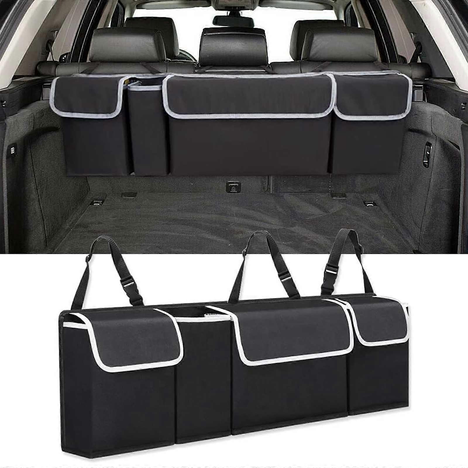 Hanging Car Trunk Organizer for Hyundai I10 I20 I30 I40 IX20 IX35, Waterproof Foldable Storage Bag Multi-Function Auto Accessory