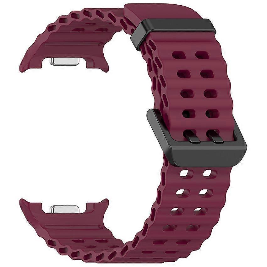 Watch Strap Marine Watch Band Accessories for Samsung Galaxy Watch8/Watch8 Classic Burgundy