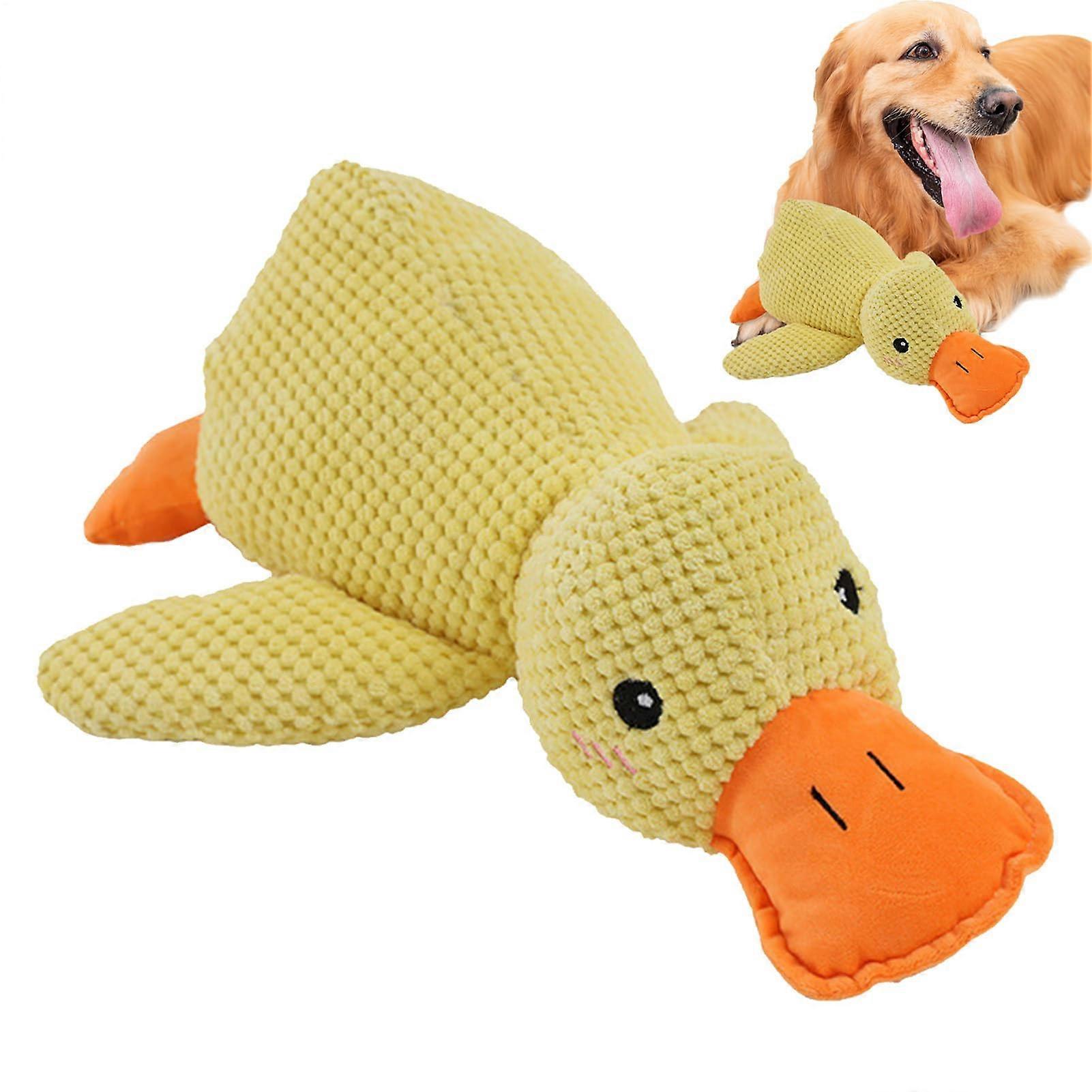 Durable Duck Dog Toy For Aggressive Chewers, Interactive Calming Duck For Dogs