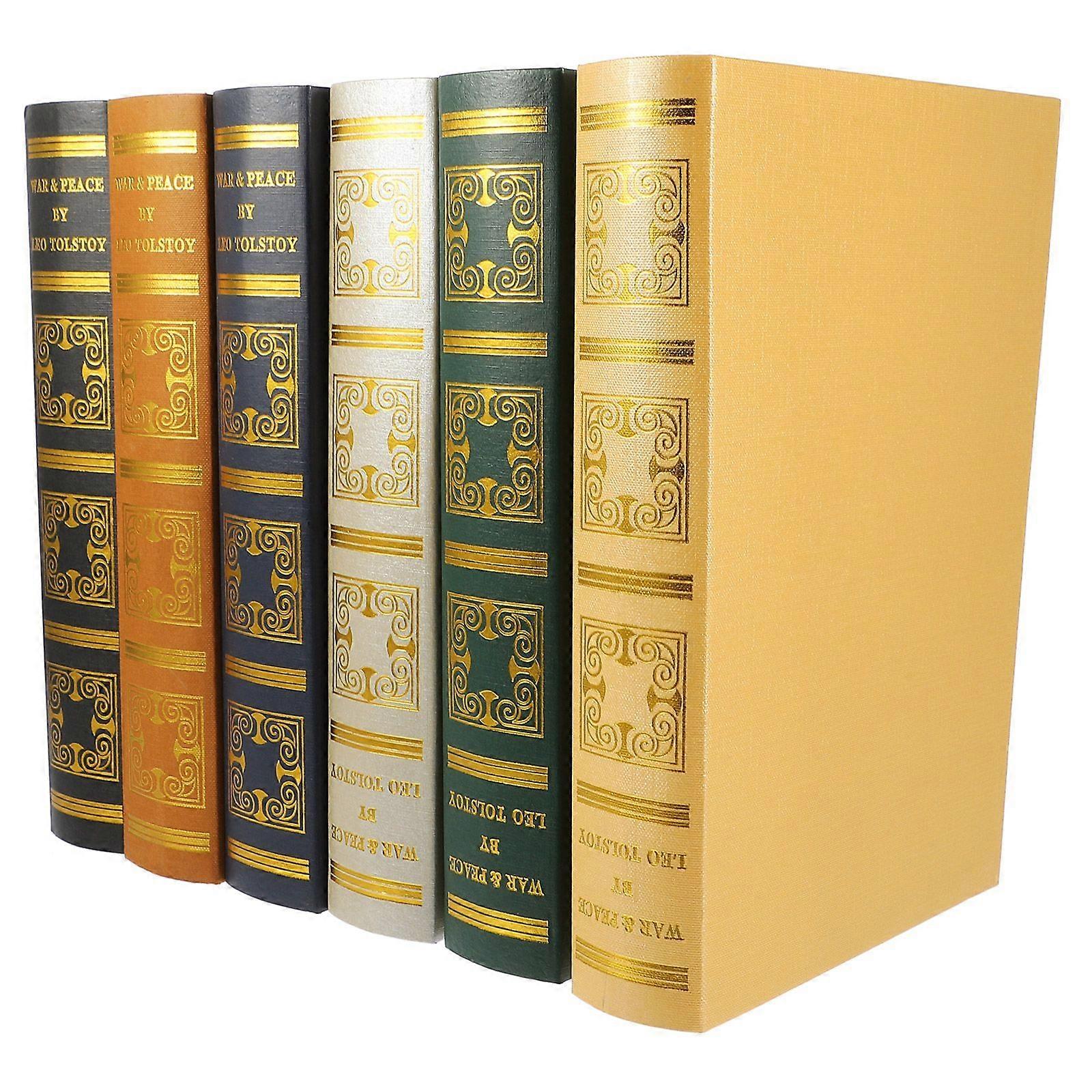 6Pcs European Style Fake Book Simulation Book Ornament Household Fake Book Decoration