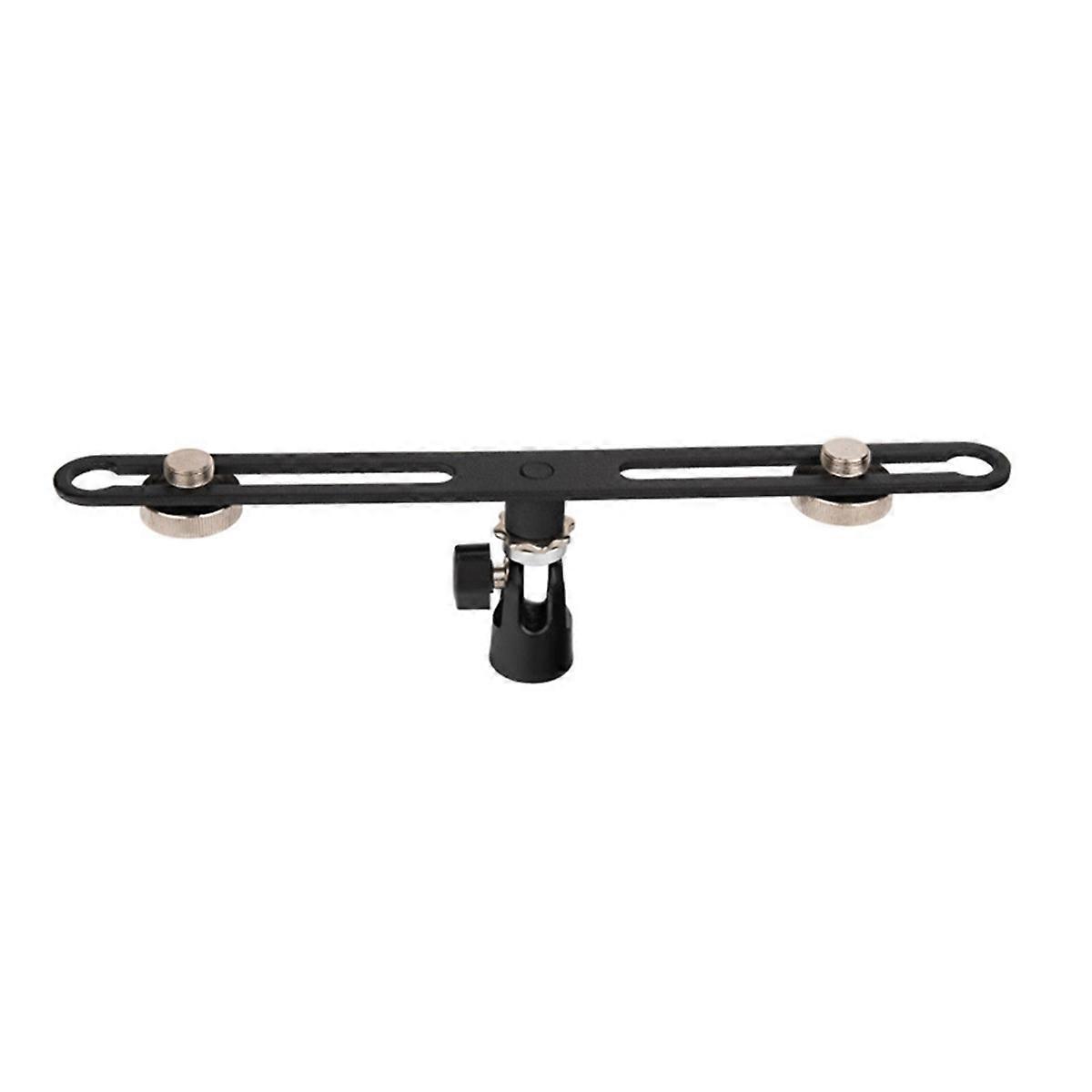 Dual Microphone Stand Extension Bracket for Studio Recording Adjustable Mic Mounts for Enhanced Sou