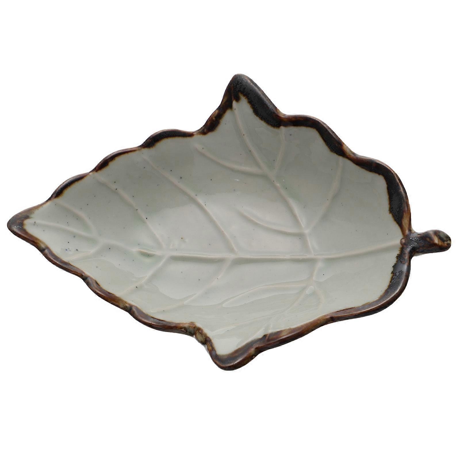 Small Dish Ceramic Sauce Plates Mini for Home Use Assorted Color High Temperature Ceramics Holding Spices 1Pcs