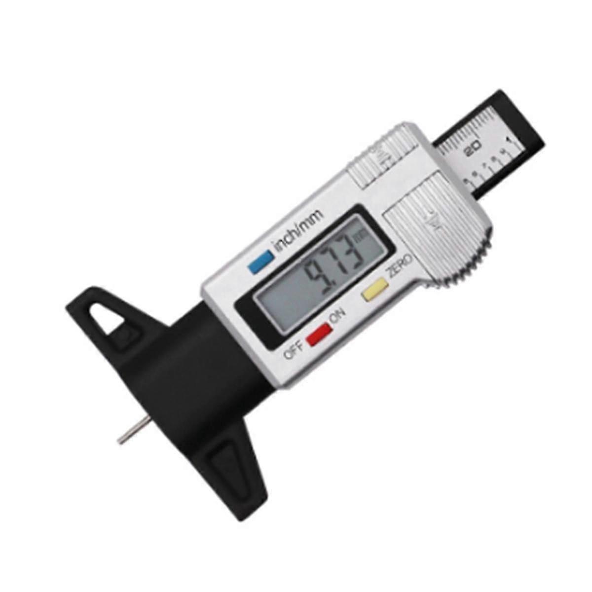 Digital Tyre Depth Gauge 0-25mm/1Inch Portable Tire Tread Depth Gauge Tyre Tread Checker for Cars