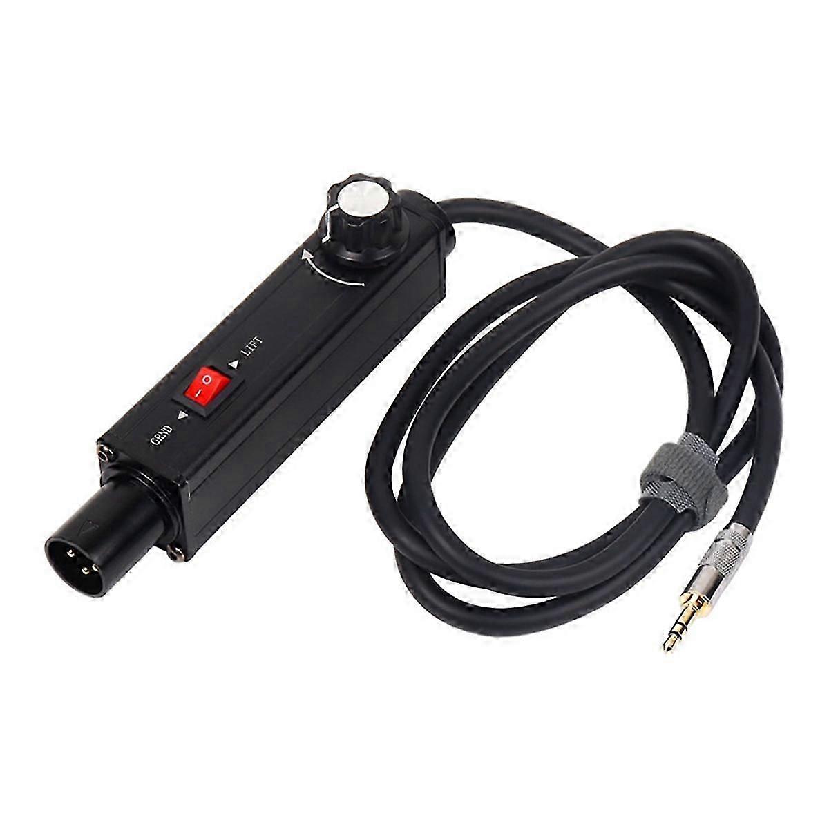 3.5mm to XLR Audio Isolator Audio Common Ground Current Sound Elimination Noise Reduction Mixer Volume Adjustment
