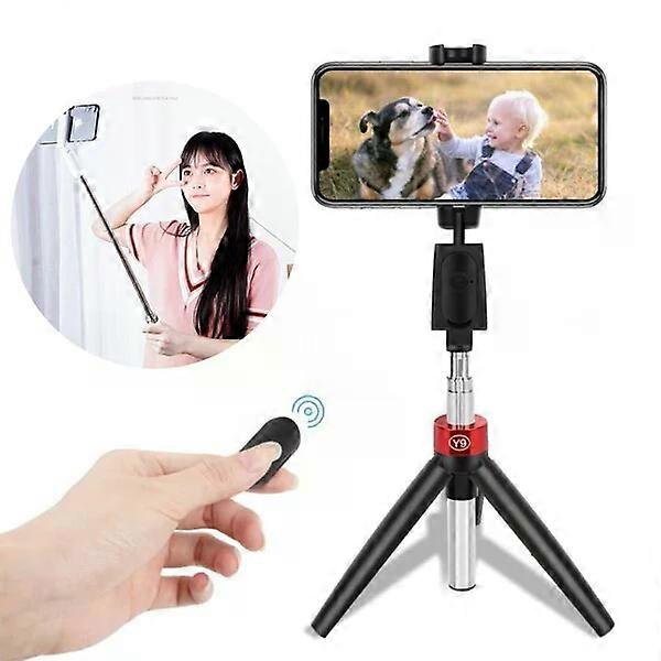 Mini selfie stick with multiple adjustment options, compatible with multi-size mobile phones