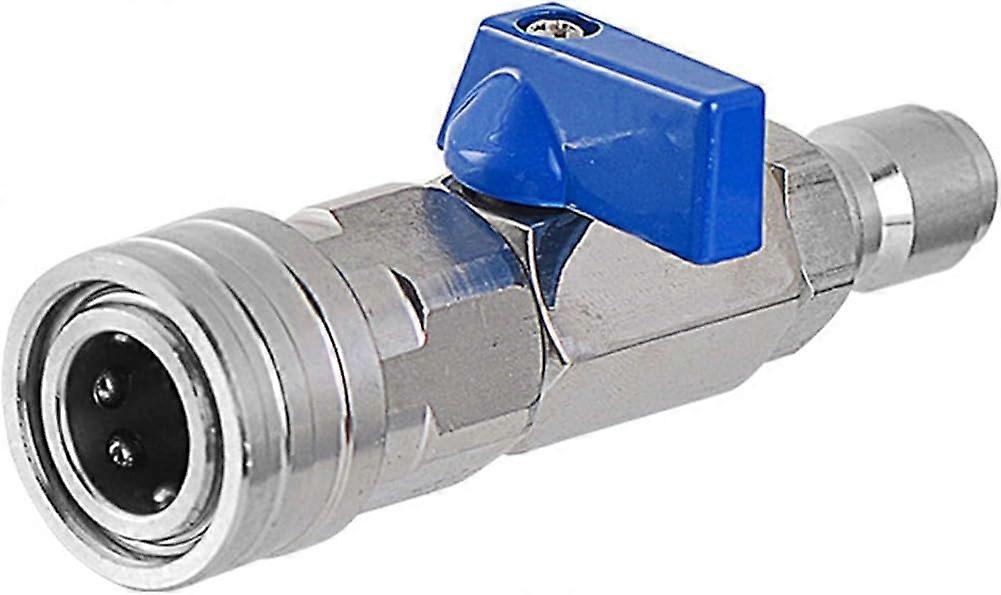High-Pressure Washer 3/8" Ball Valve Kit with Quick Connector and Adapter for Washer Hose Compatibility