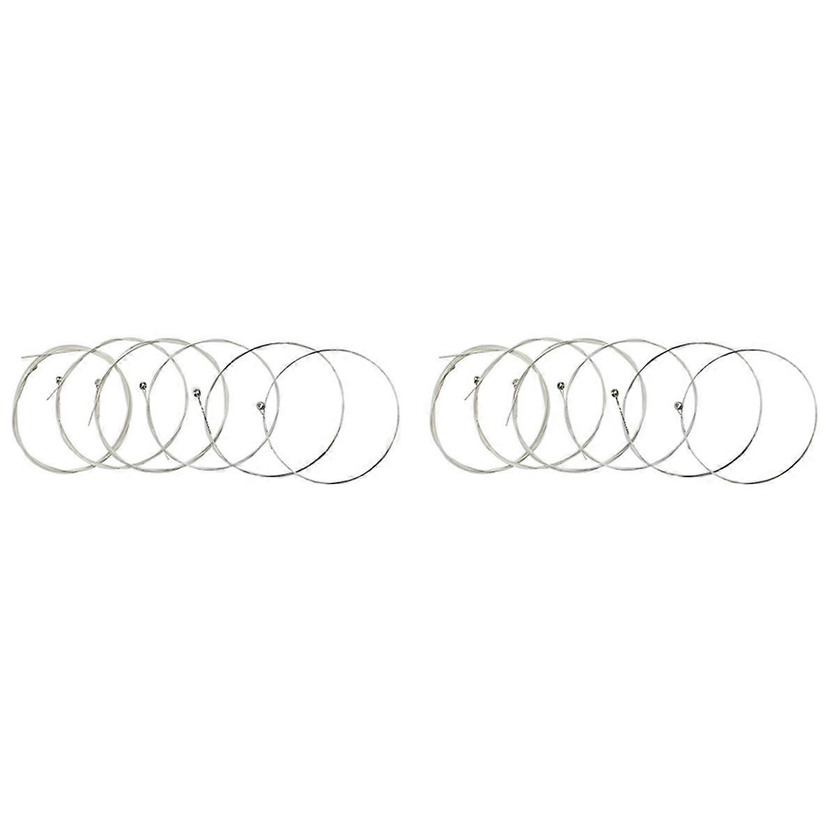 A104 Acoustic Guitar Strings 12Pcs Copper Alloy Silver Plated String Guitar Parts Replacement 0.010