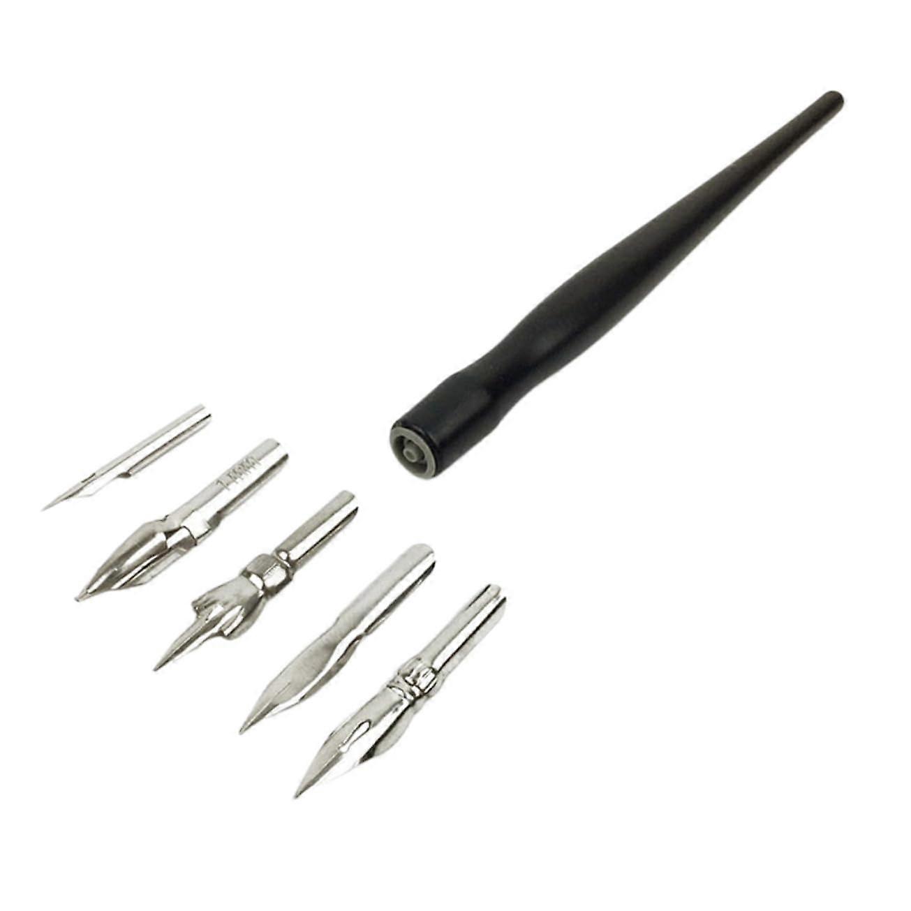 Pen Nib Set, 8 Nibs for Drawing and Panel Liner, NonBleeding Ink, Ideal for Model Making and Art Projects