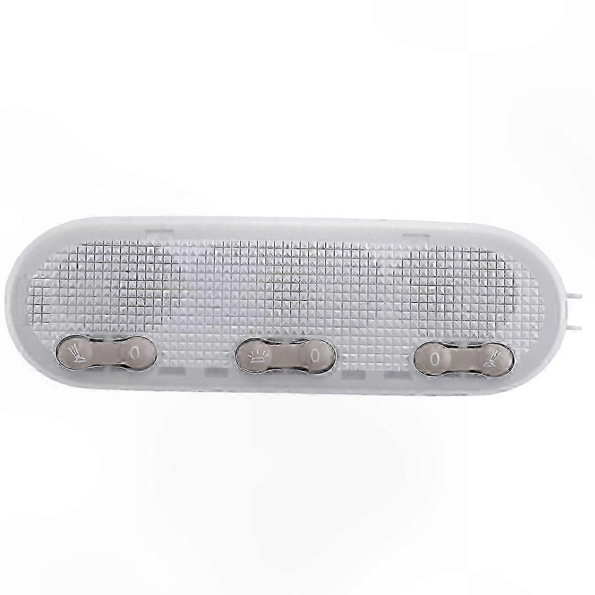 Universal 3-Button Dome Reading Light for Car Interior Ceiling Lamp 0711