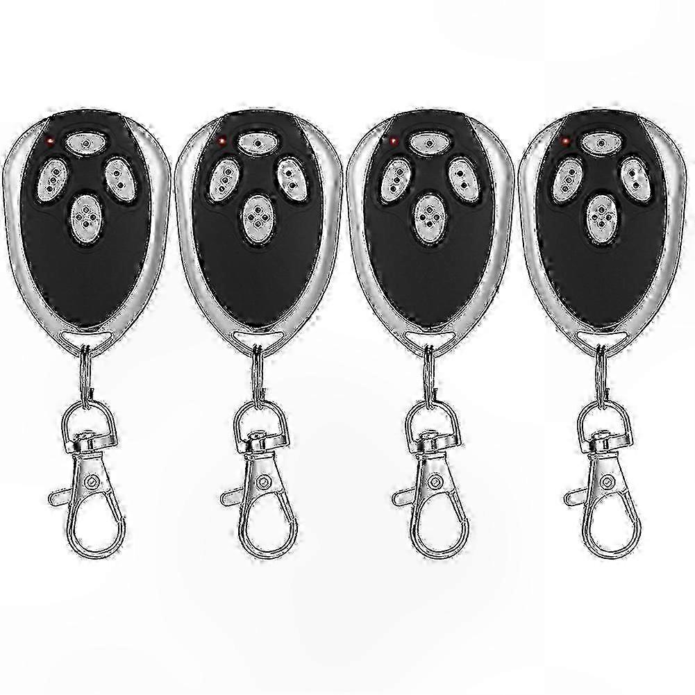 4 Pack 433.92MHz Gate Opener Remotes for Garage Door Access Control Systems
