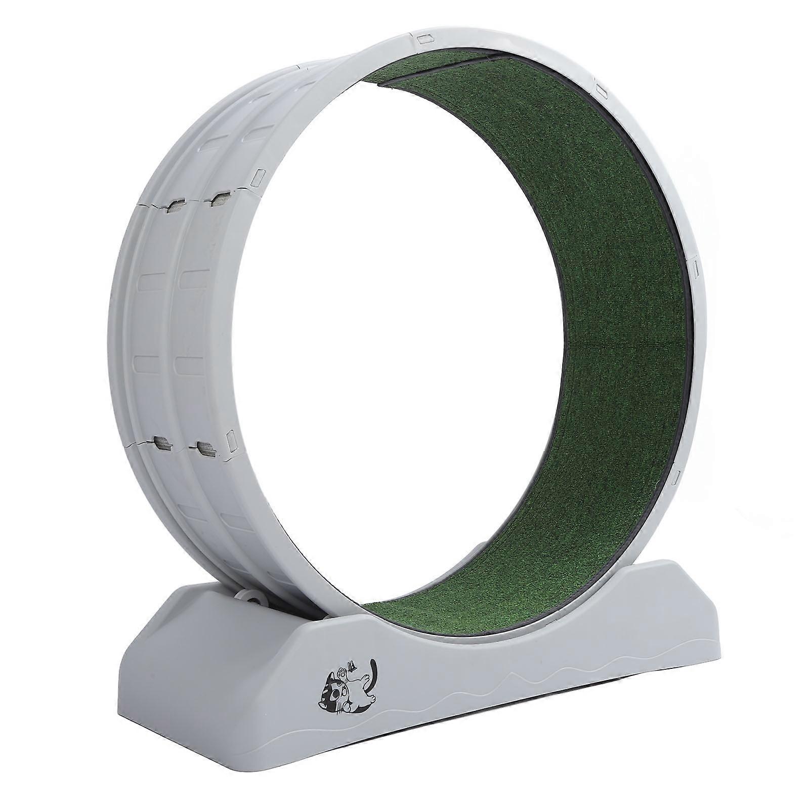 Katzen Trainingsrad 85x80cm Elegant Grau mit eingebauter Batterie