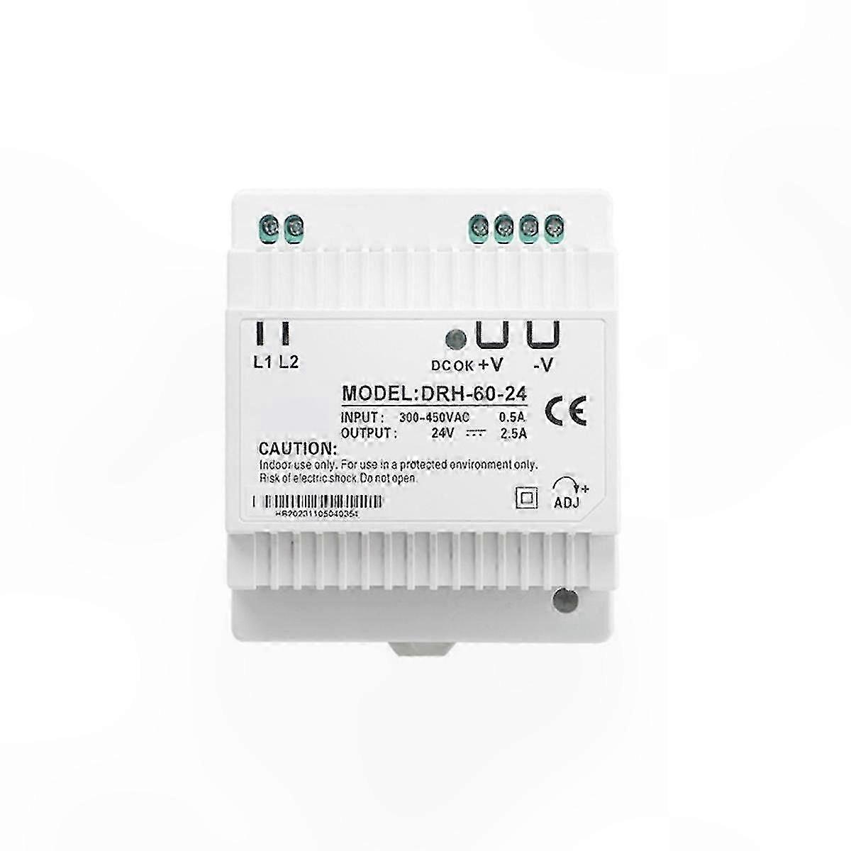 24V 60W Single Output DIN Rail Power Supply for Home Appliances