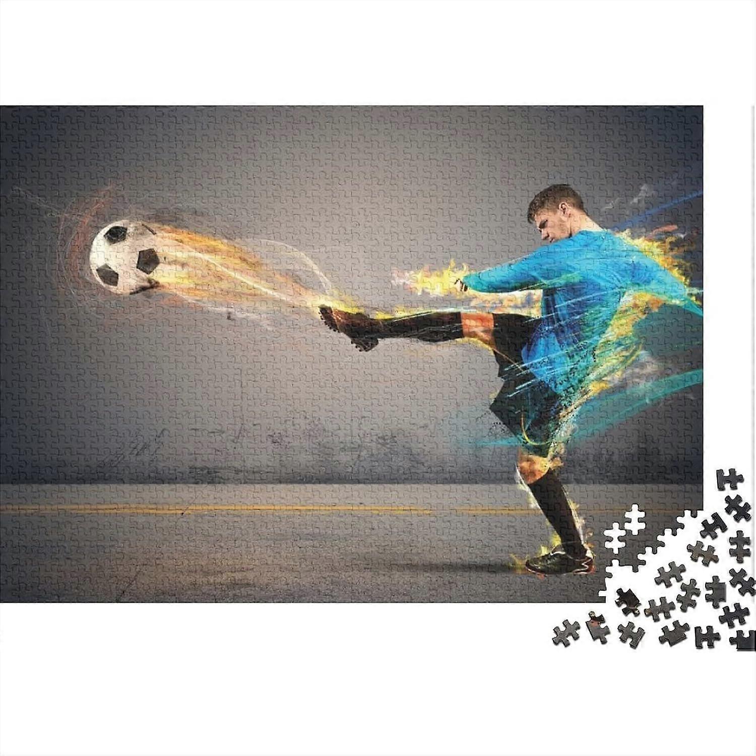 لغز نجم كرة القدم ، لغز كرة القدم 300/500/1000 قطعة ، هدية الألغاز للبالغين والأطفال ، ألعاب تعليمية ، لغز ديكور المنزل