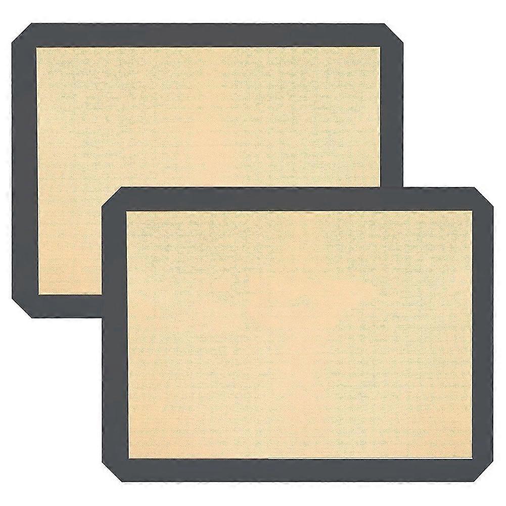 2PCS Silicon Baking Mats, Reusable Silicon Baking Mat Sheet, Baking Sheets Non-Stick, Food Safe Baking Mats