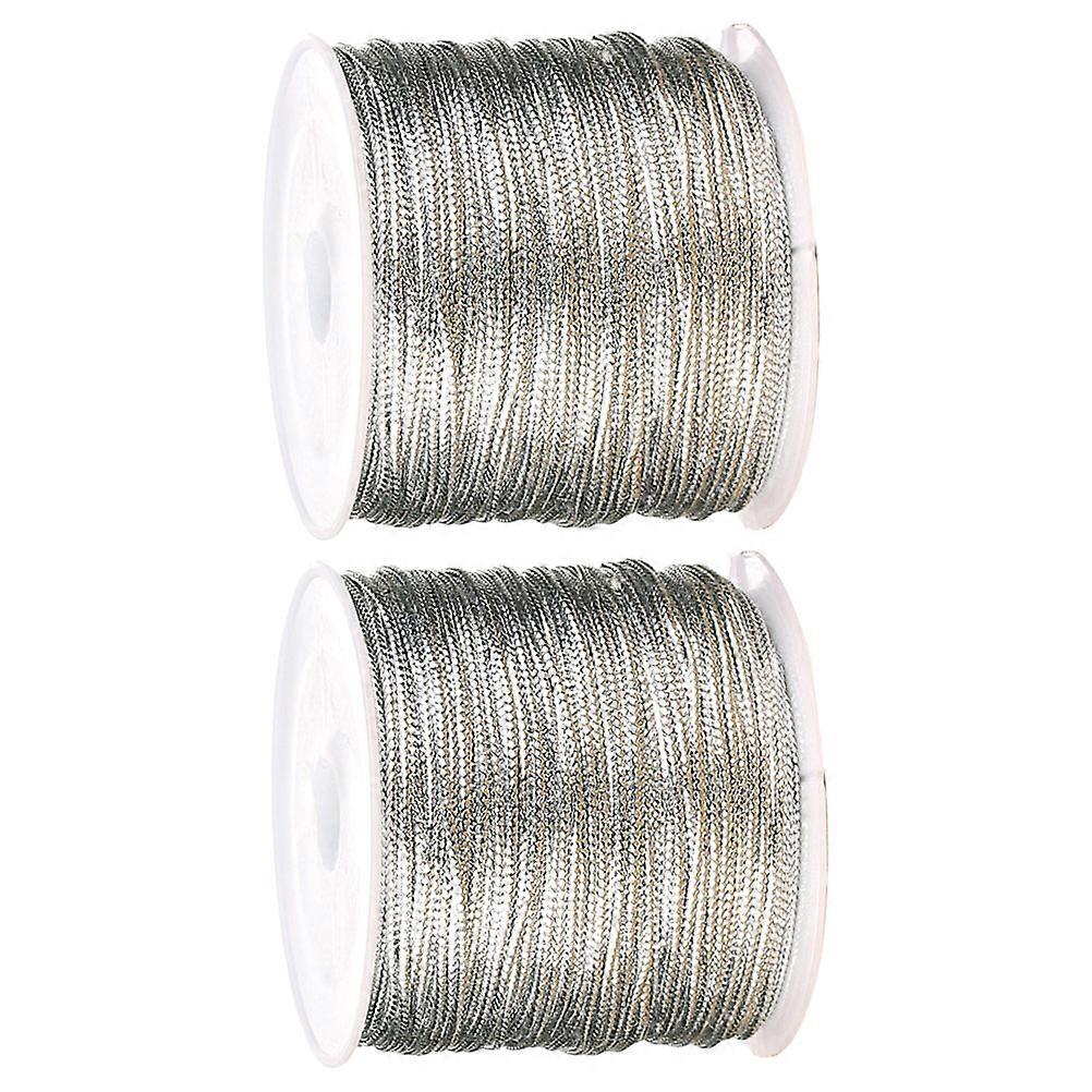 It seems like you're referring to a product listing or search query for **"Practical Fashion Package Wire Elastic Rope 2 Rolls Silver For Presents