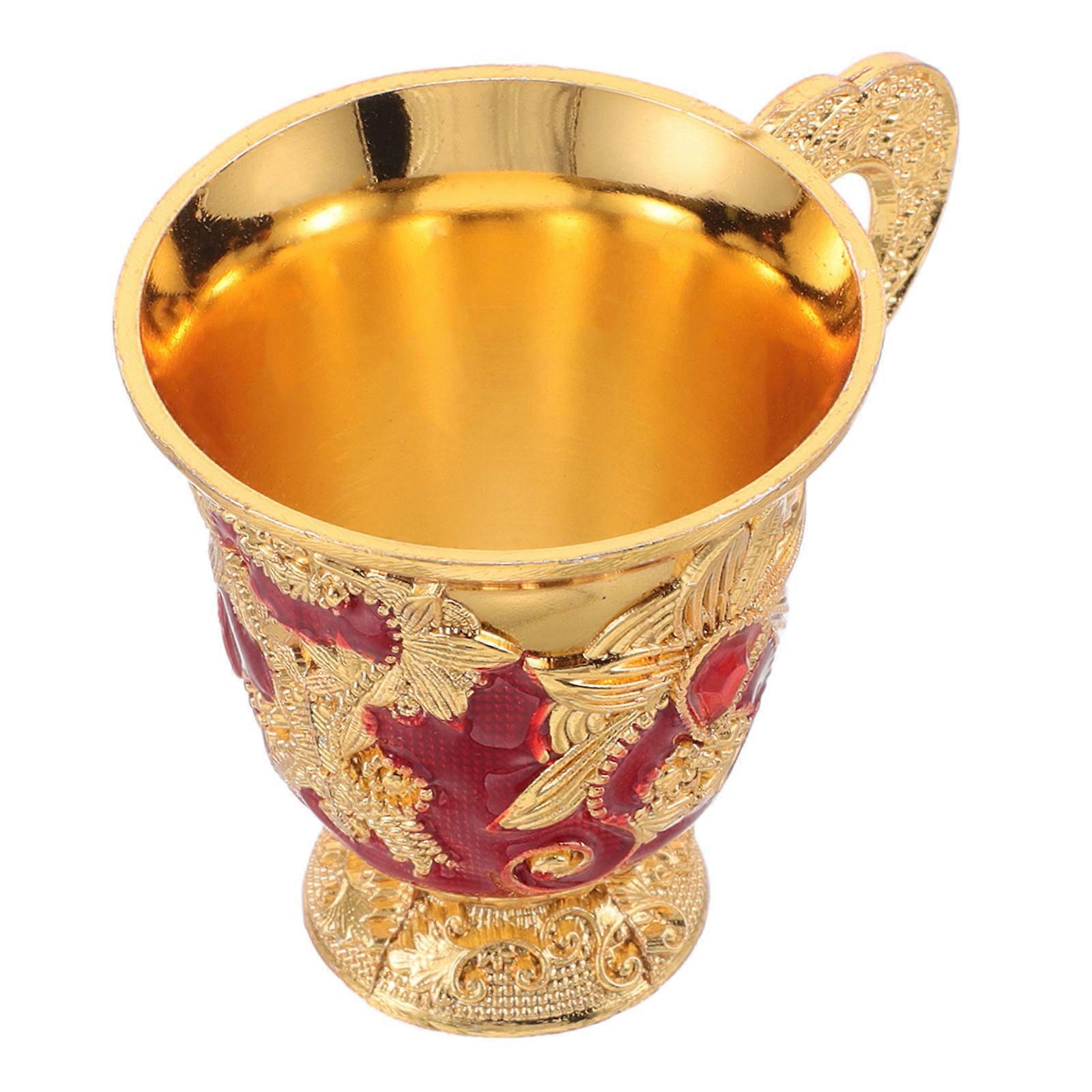 Red Elegant Banquet Cup with Zinc Alloy Material for Party Use and Halloween Decorations 3.5 Inches