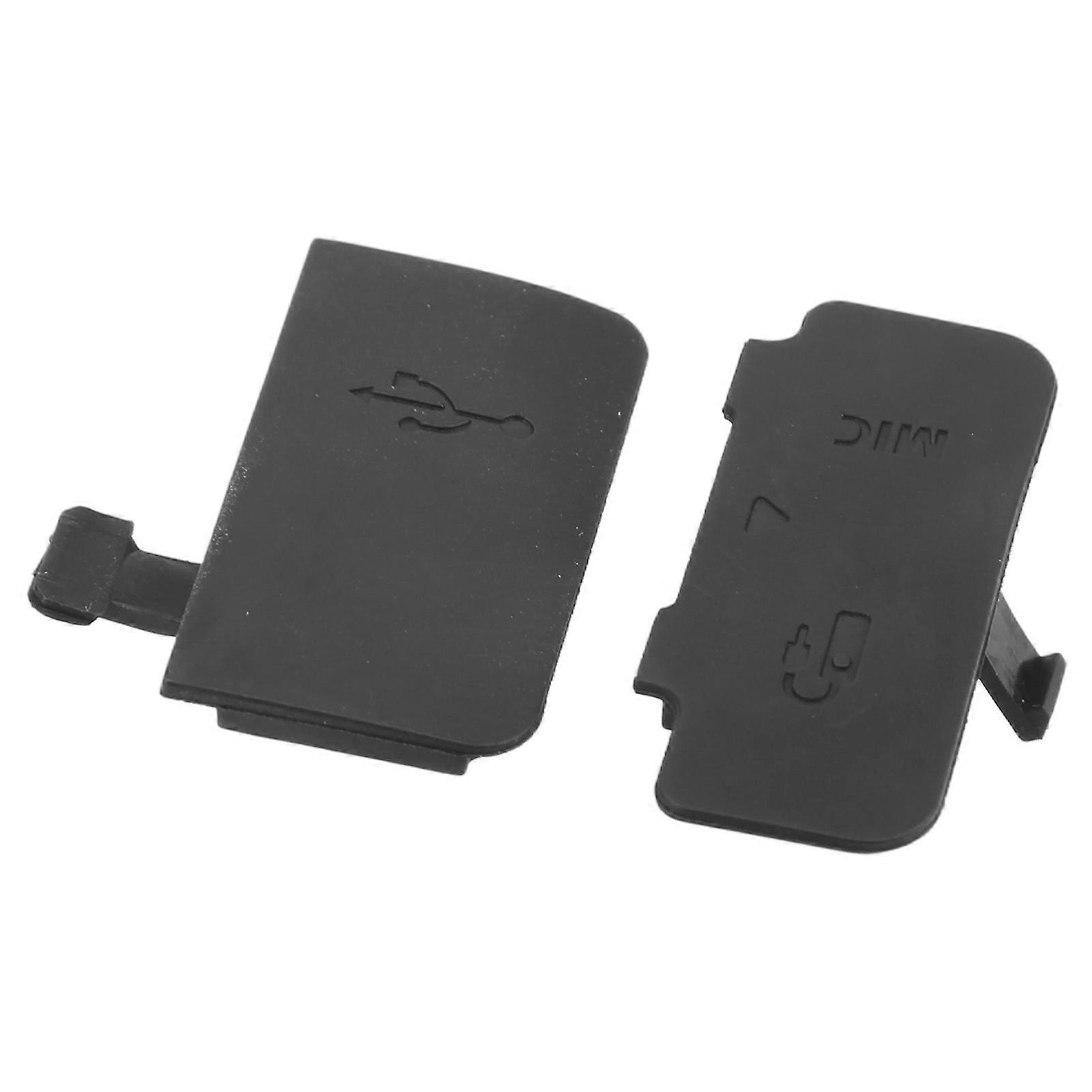 2PCS Rubber MIC Interface Door Cover for 200D II Digital Camera