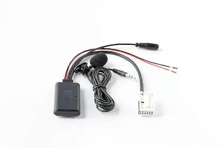 Bluetooth 3.5 MM  Aux In Jack Audio Cable Microphone Handsfree Adapter Suitable for  BMW E60 E63 E64 E66 E81 E82 E70 E90 CD RADIO