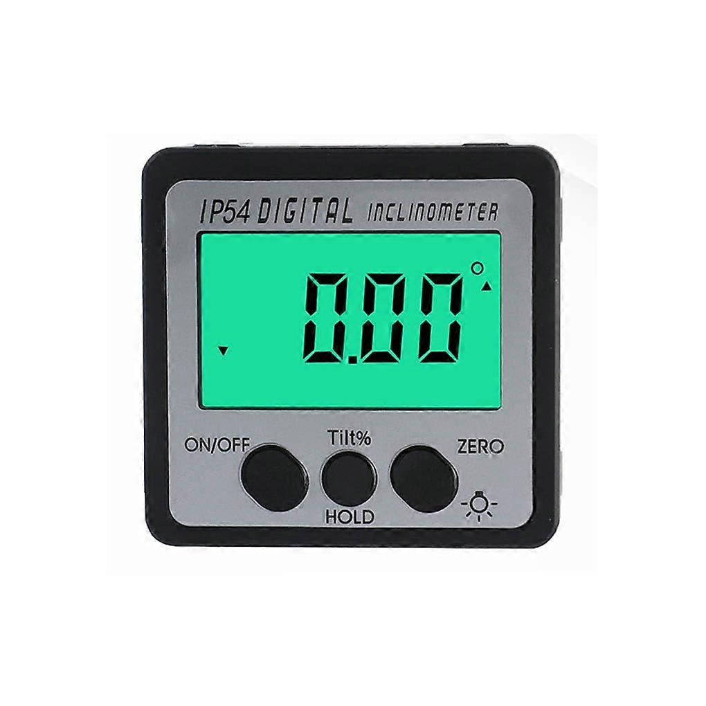 Inclinometer Protractor IP54 Waterproof Level Box Angle Finders Electronic Measuring Tool Green Light for Home Use