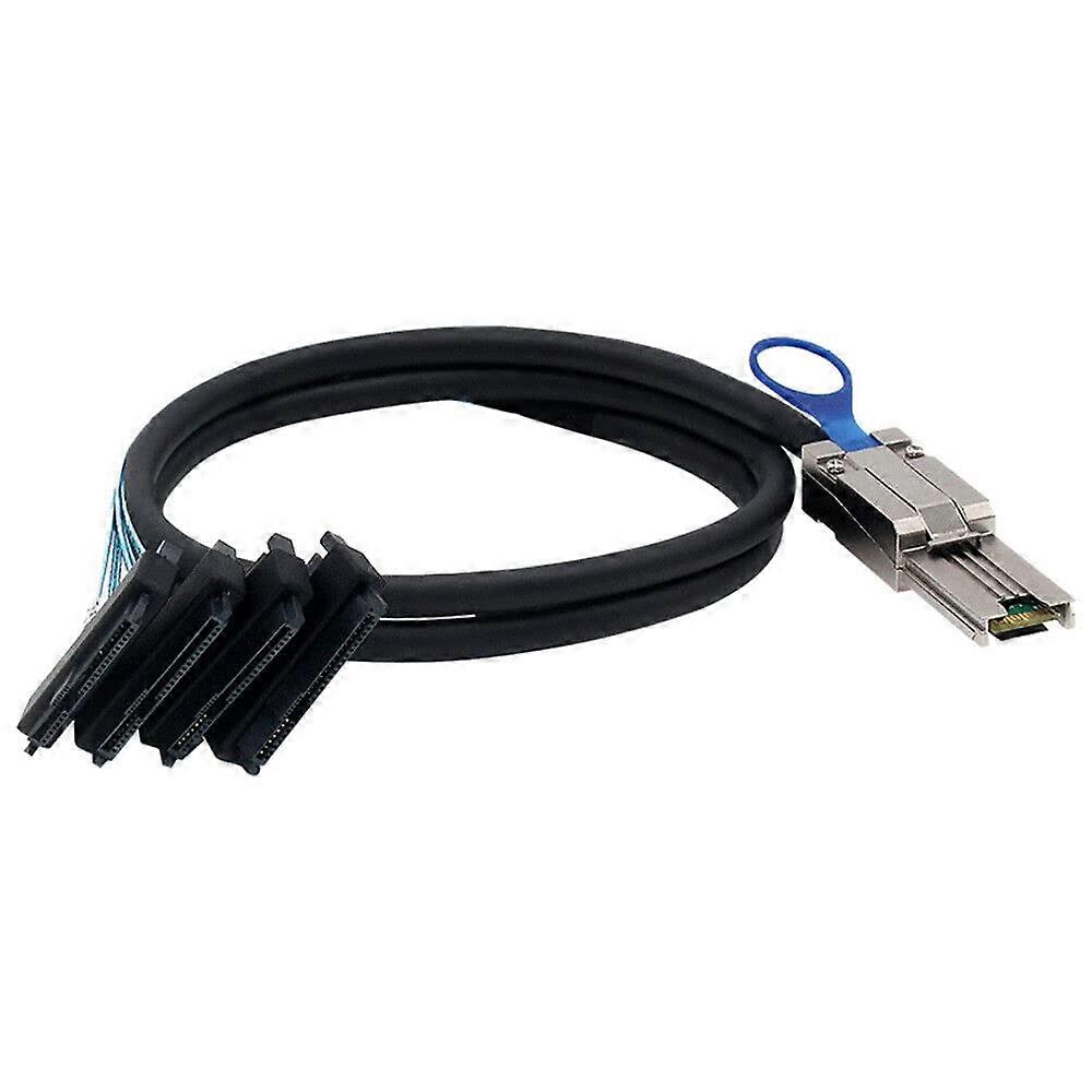 MINI SAS HD SFF8088 26P To 4 Ports SAS SFF8482 Server Conversion Cables 3m Black
