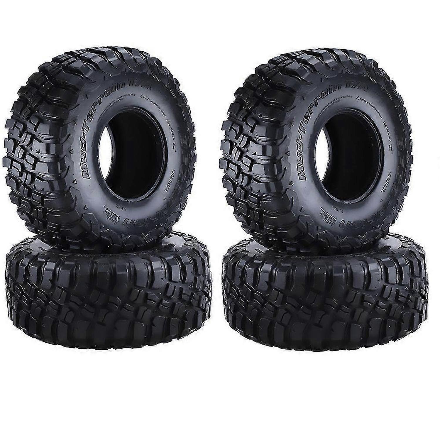 4PCS 120mm 2.2 Mud Grappler Rubber Tyre for Traxxas TRX4 TRX6 Axial