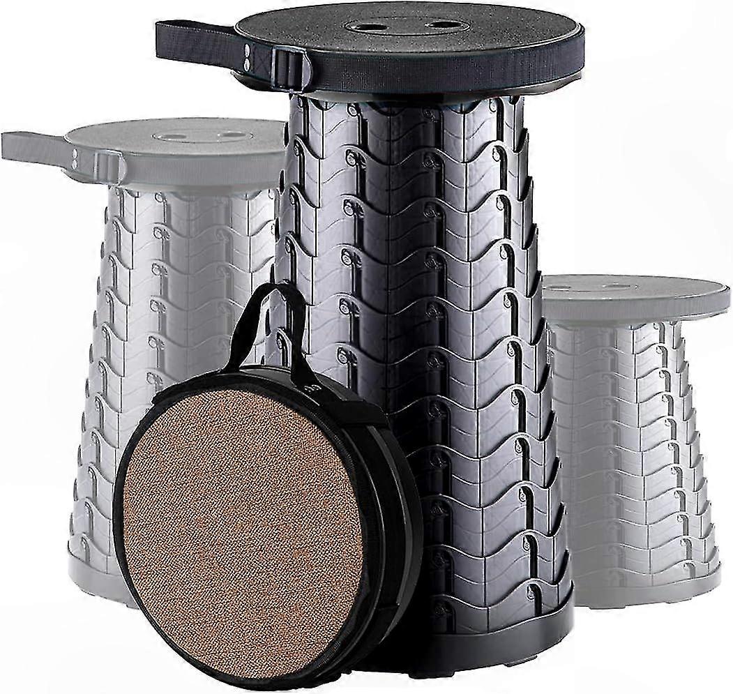 Portable Folding Stool with Soft Cushion and 180kg Weight Capacity for Camping and Outdoor Use