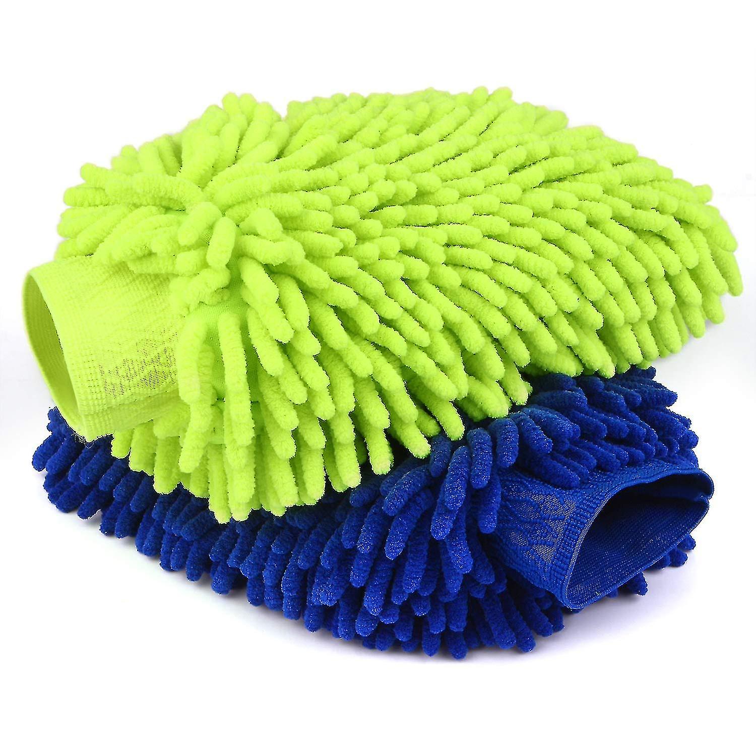 Car Wash Mitt 2 Pack - Lar Size Clean Tools -