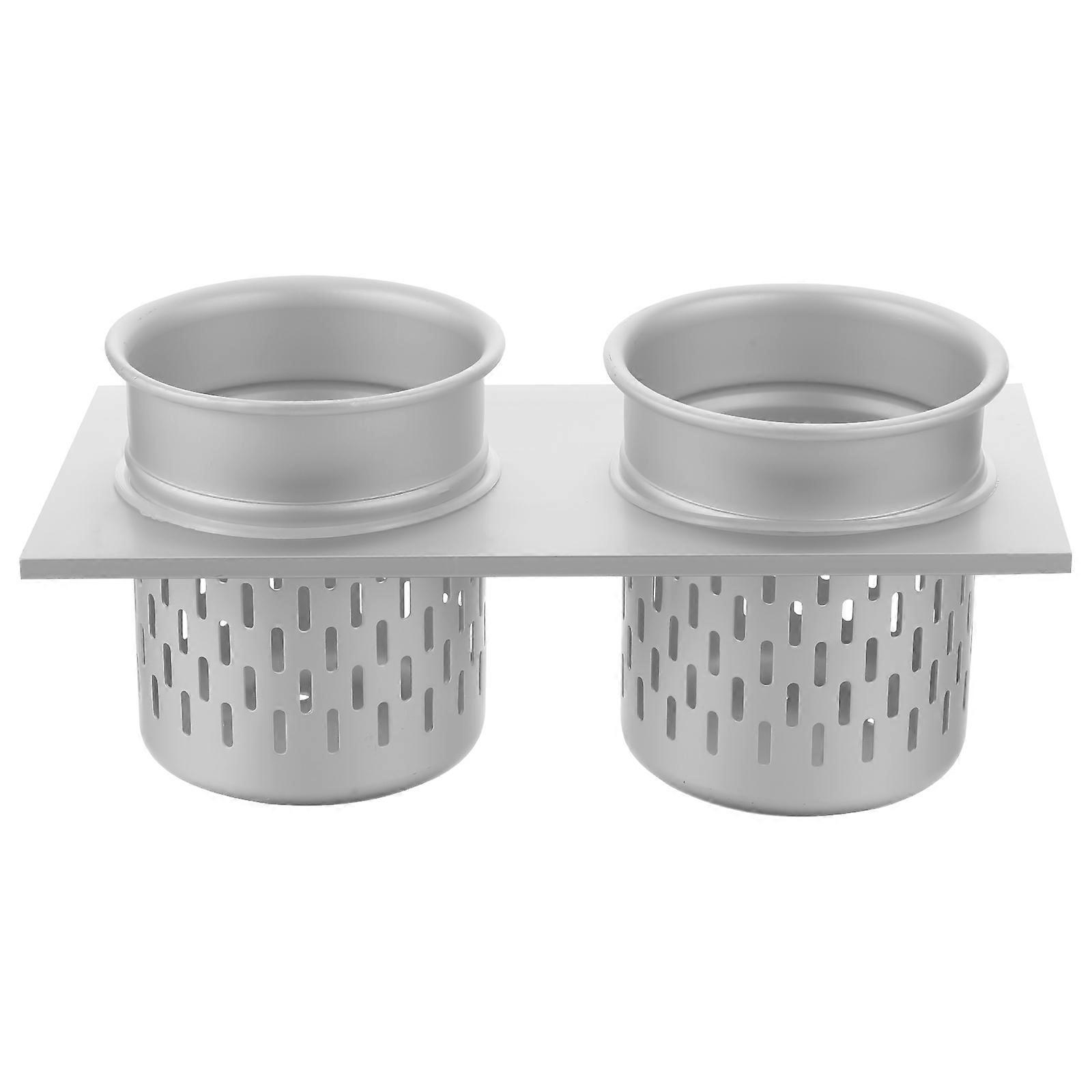 Space Aluminum Storage Container Wall Mount for Storage Use 1Pcs Silver