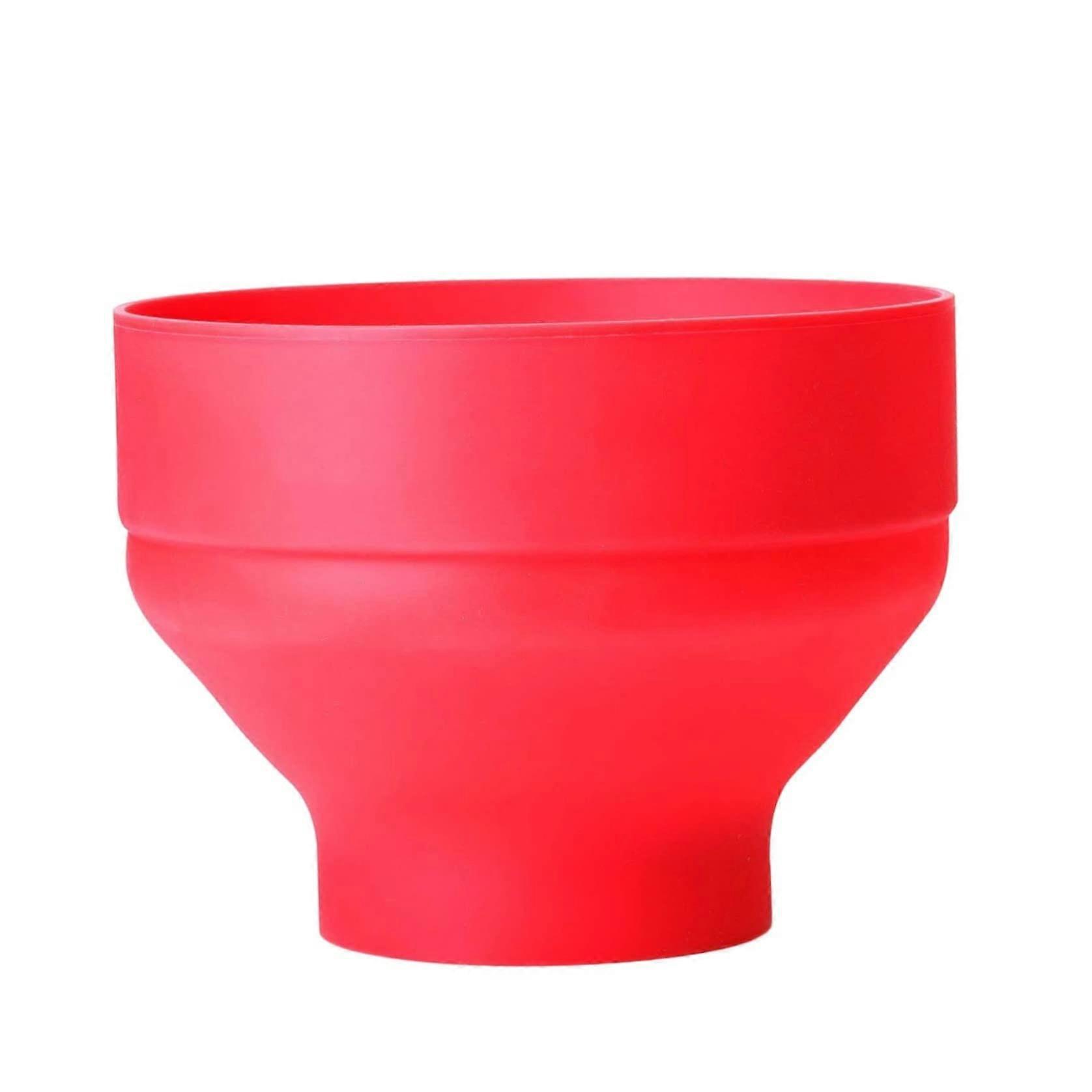 Microwave Popcorn Maker Collapsible Silicone Popcorn Bowl With Lid Hot Air Popper