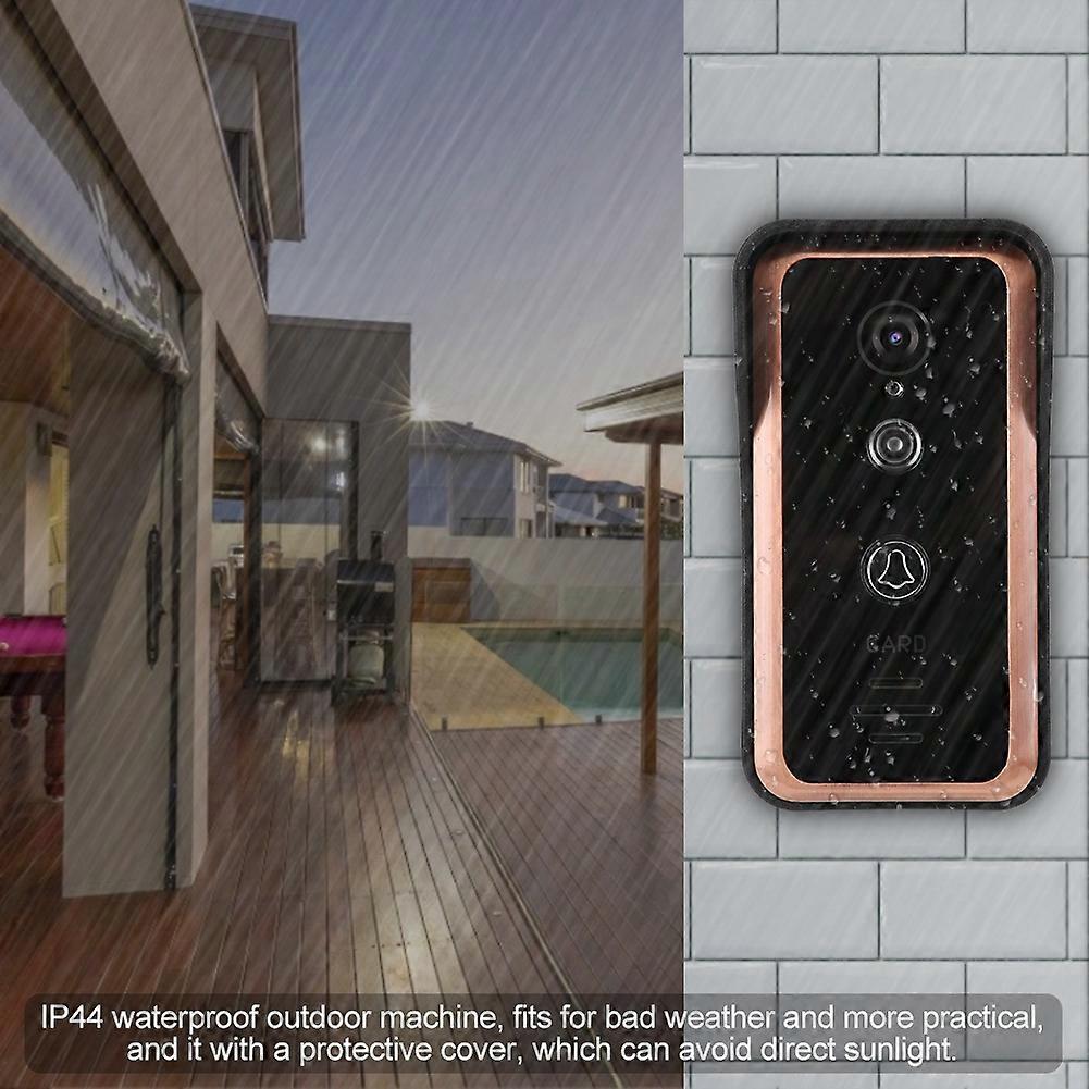 7in Wired Video Intercom Doorphone System with RFID Access