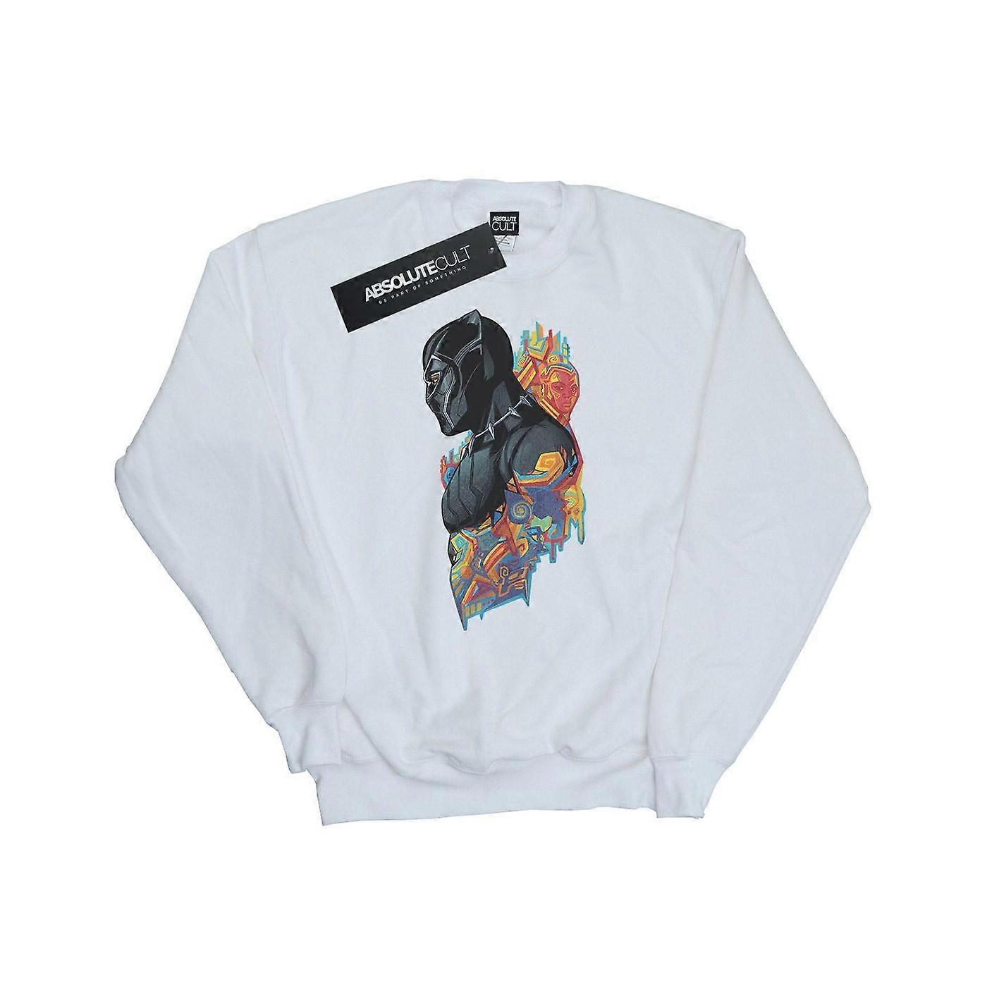 Marvel Dames/Dames Black Panther Profiel Sweatshirt
