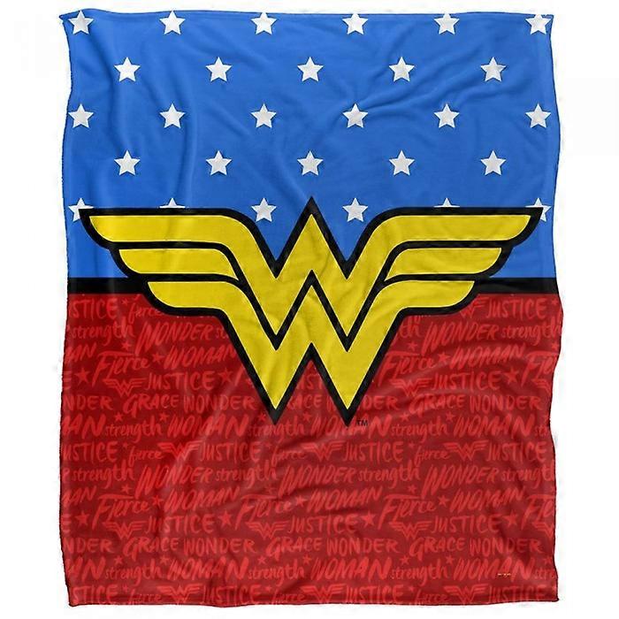Wonder Woman Silky Logo Supersoft Blanket