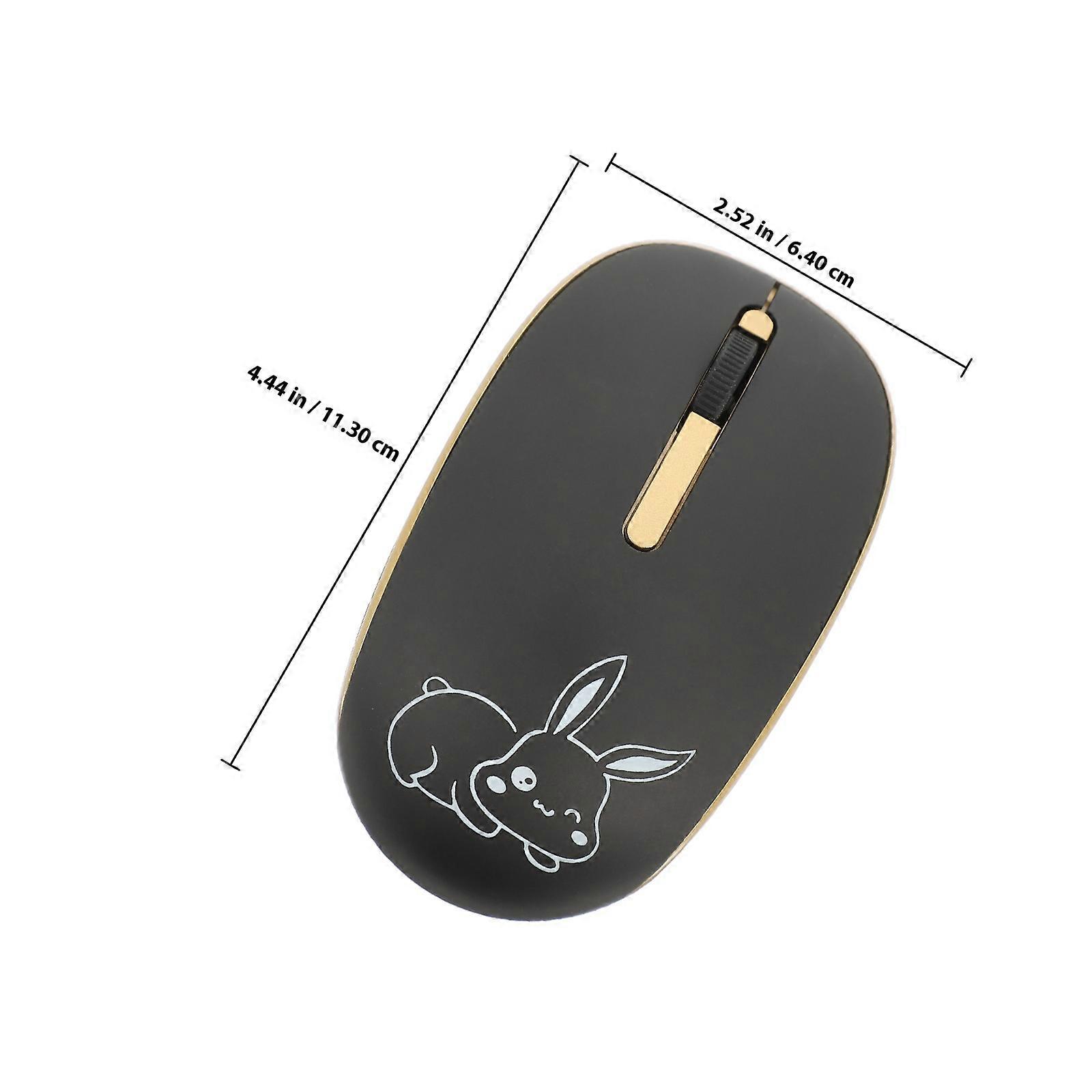 Wireless Mouse Computer Mouse for Computer Use Optical Mice Black
