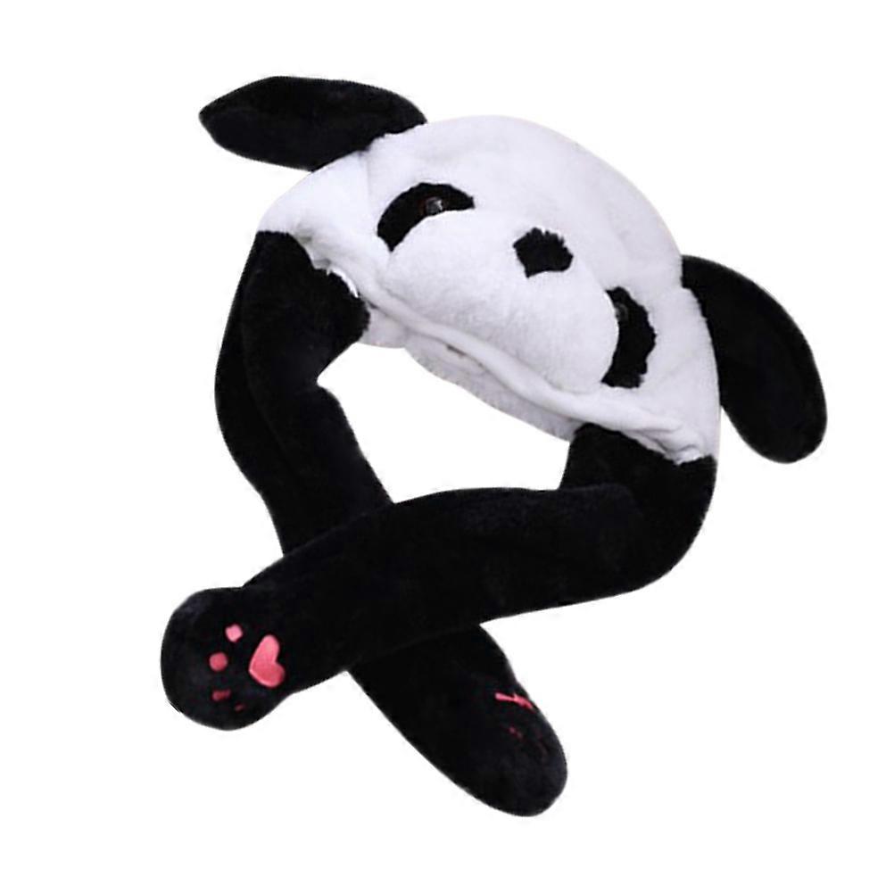 Panda Ears Plush Hat Children Adults Event Photography Prop Movement Function 1Pcs