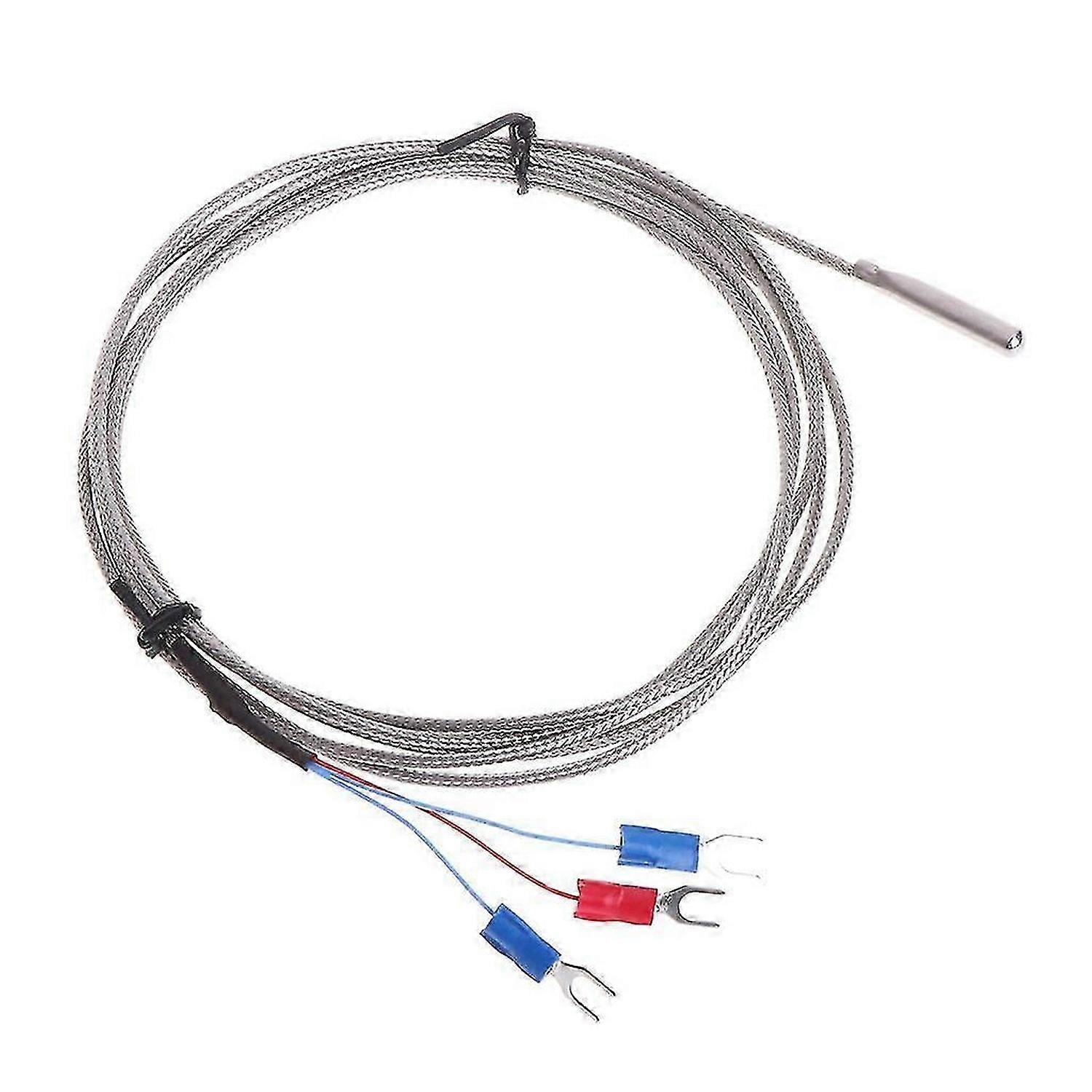 PT100 Temperature Sensor Stainless Steel 3 Wire Thermistor Probe for PID Temp