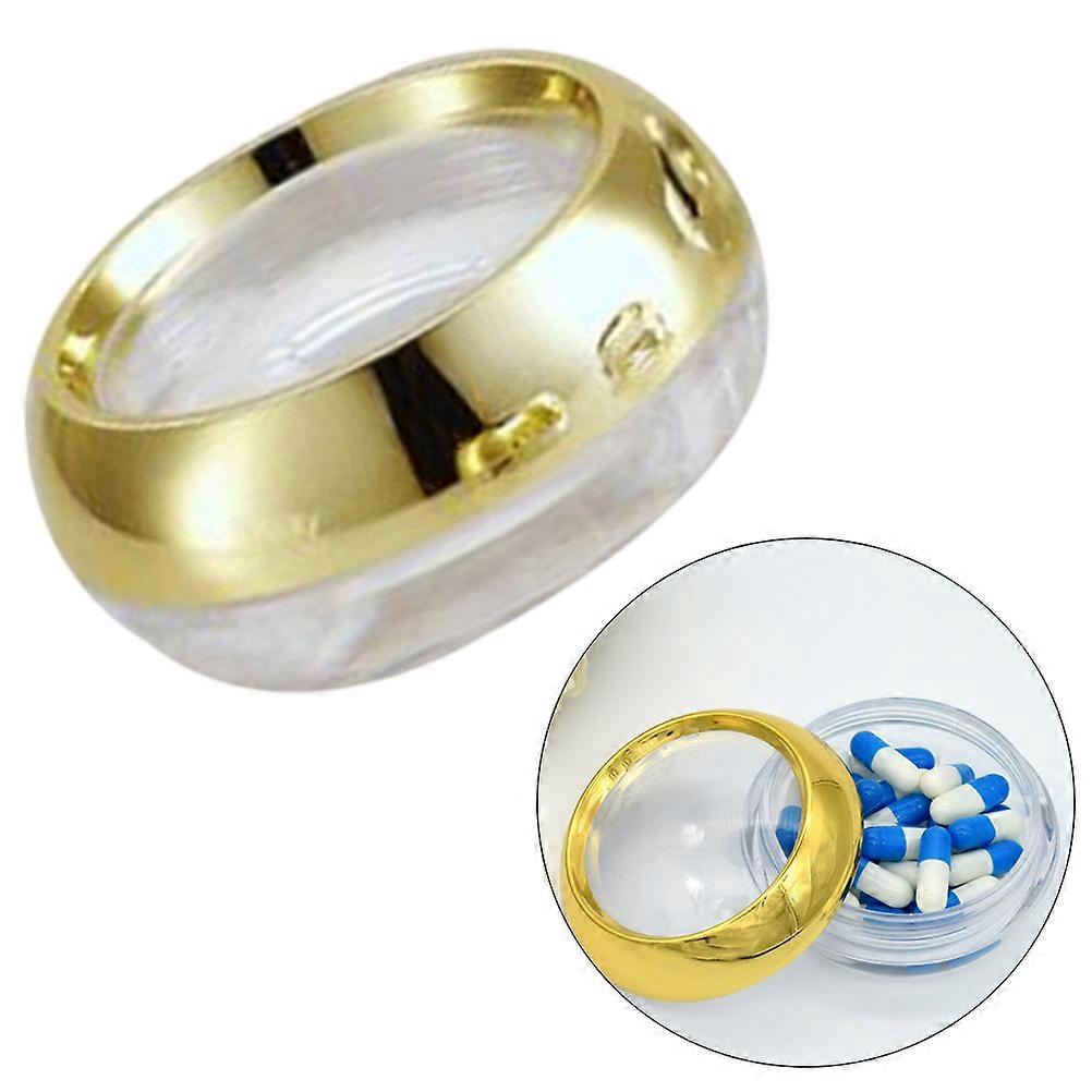 Travel Jar for Creams 6Pcs Portable Golden Empty Cream Jar Pot