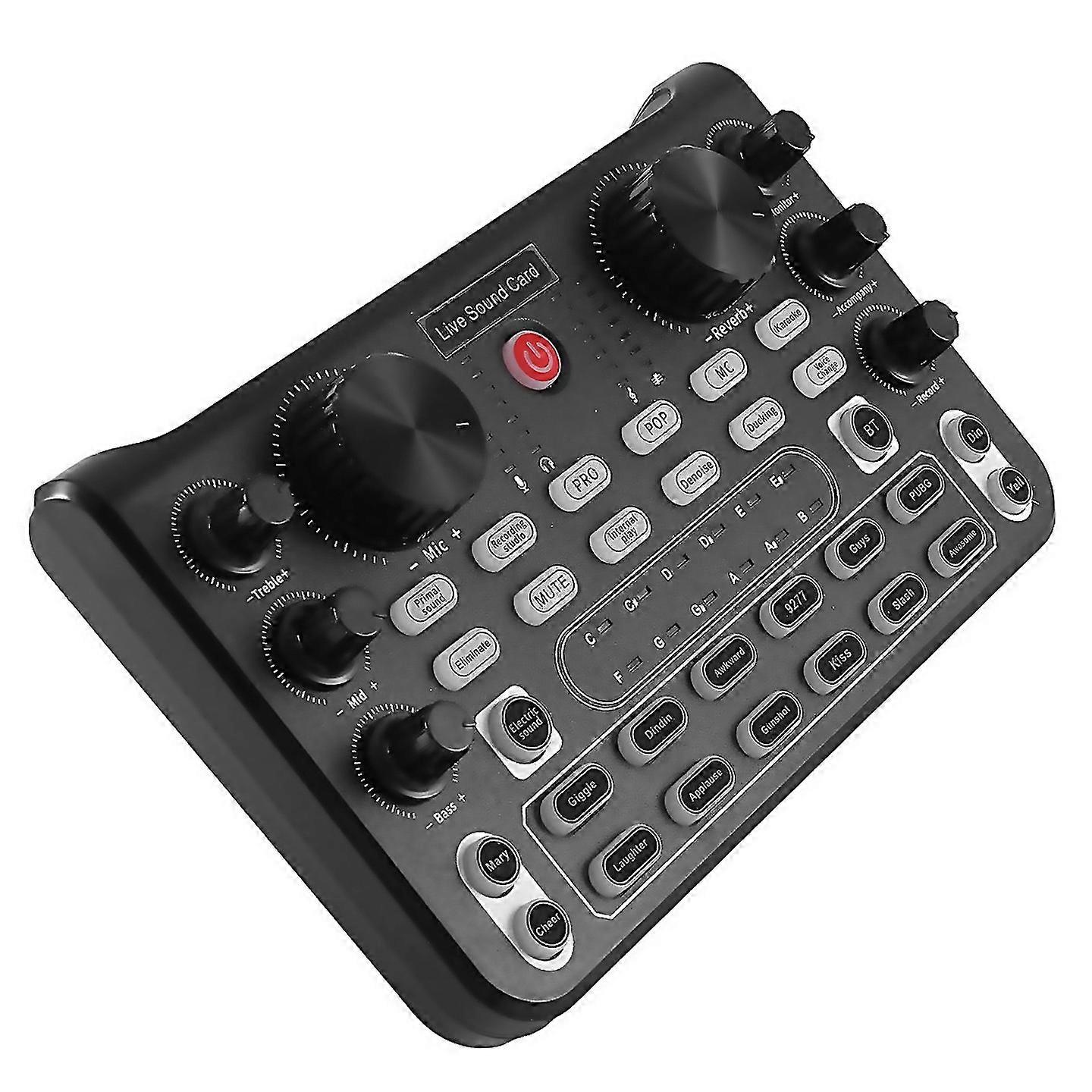 For X60 English Version Convenient Ktv Singing Sound Card Mixer For