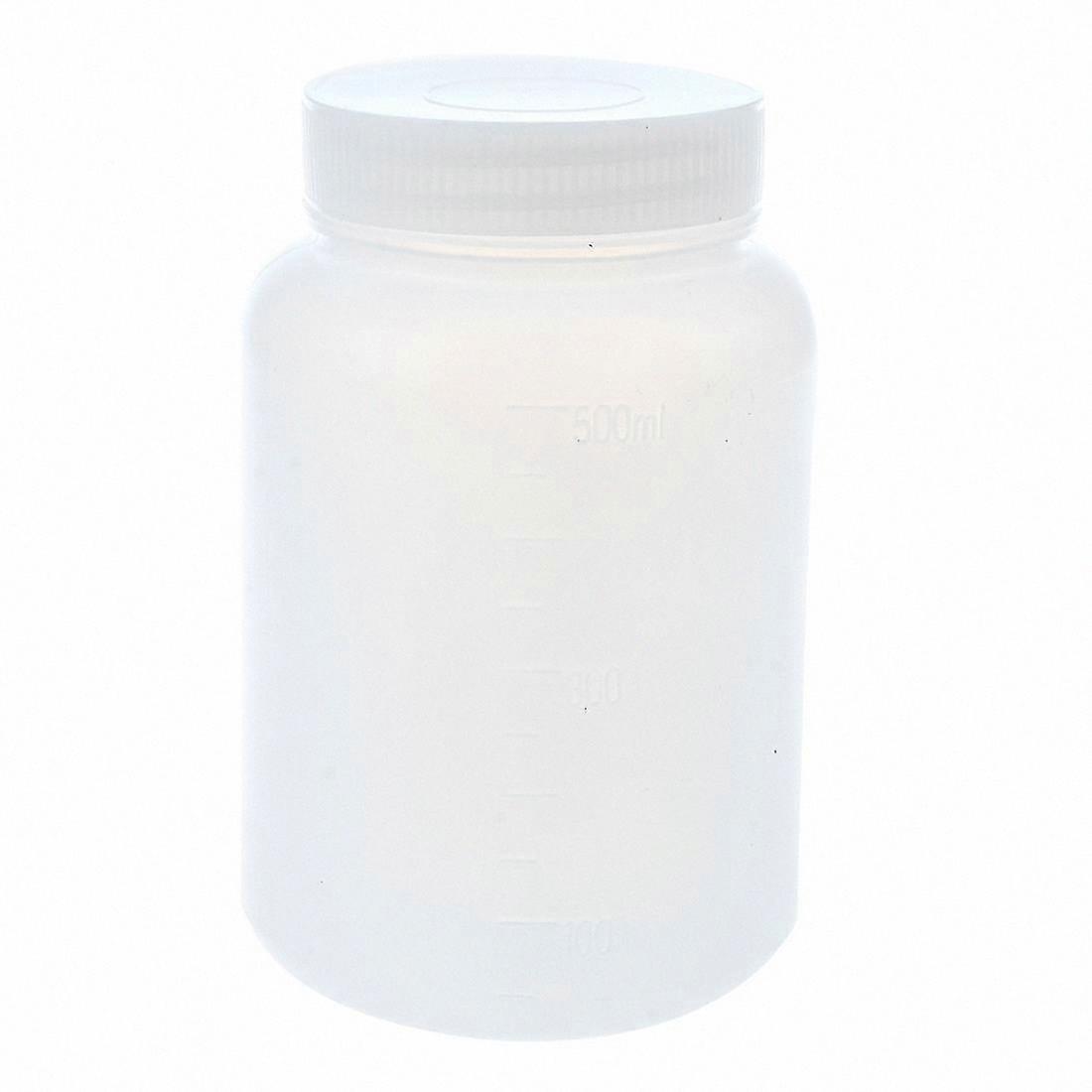 Laboratory Chemical Case White Plastic Widemouth Bottle 500mL