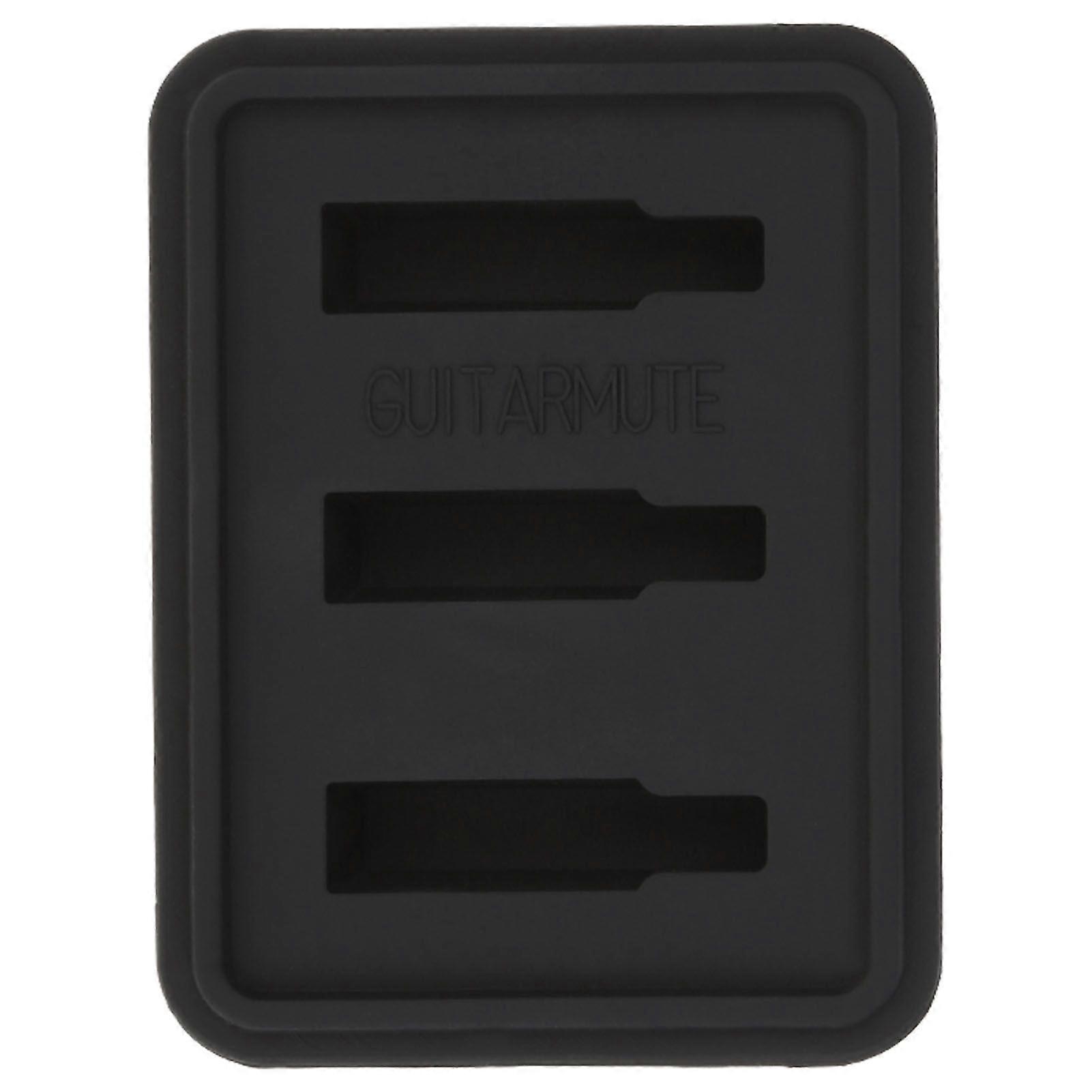 Silicone Black Guitar Ukelele String Mute Silencer Training Tool Instrument Accessory