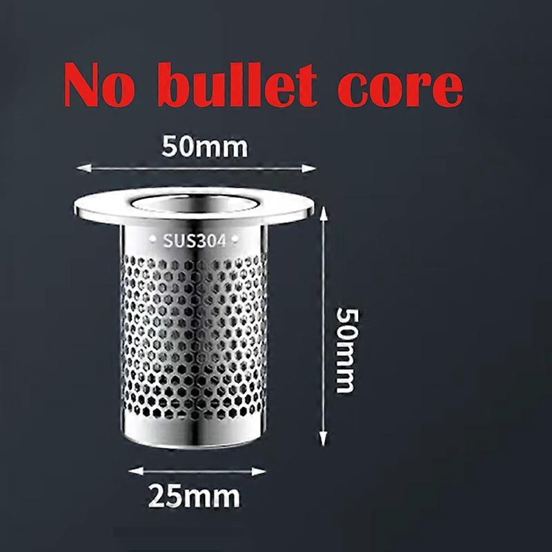 Washbasin Plug Anti Odor Pop-Up Bounce Core Basin Stopper Hair Catcher Shower Sink Strainer Stainless Steel Pop Up Filte Press