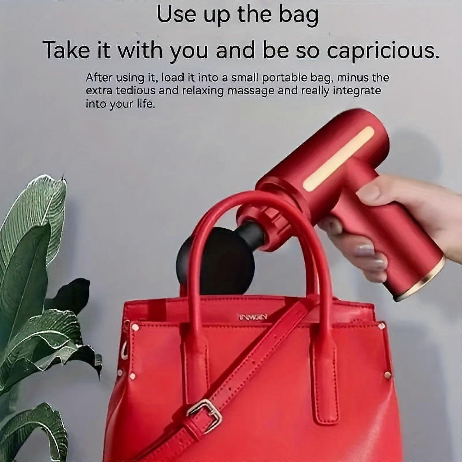 Ultra-Quiet Handheld Deep Tissue Massager with Brushless Motor, 6 Speeds for Muscle Tension Relief, Sports & Gym Use - 1pc