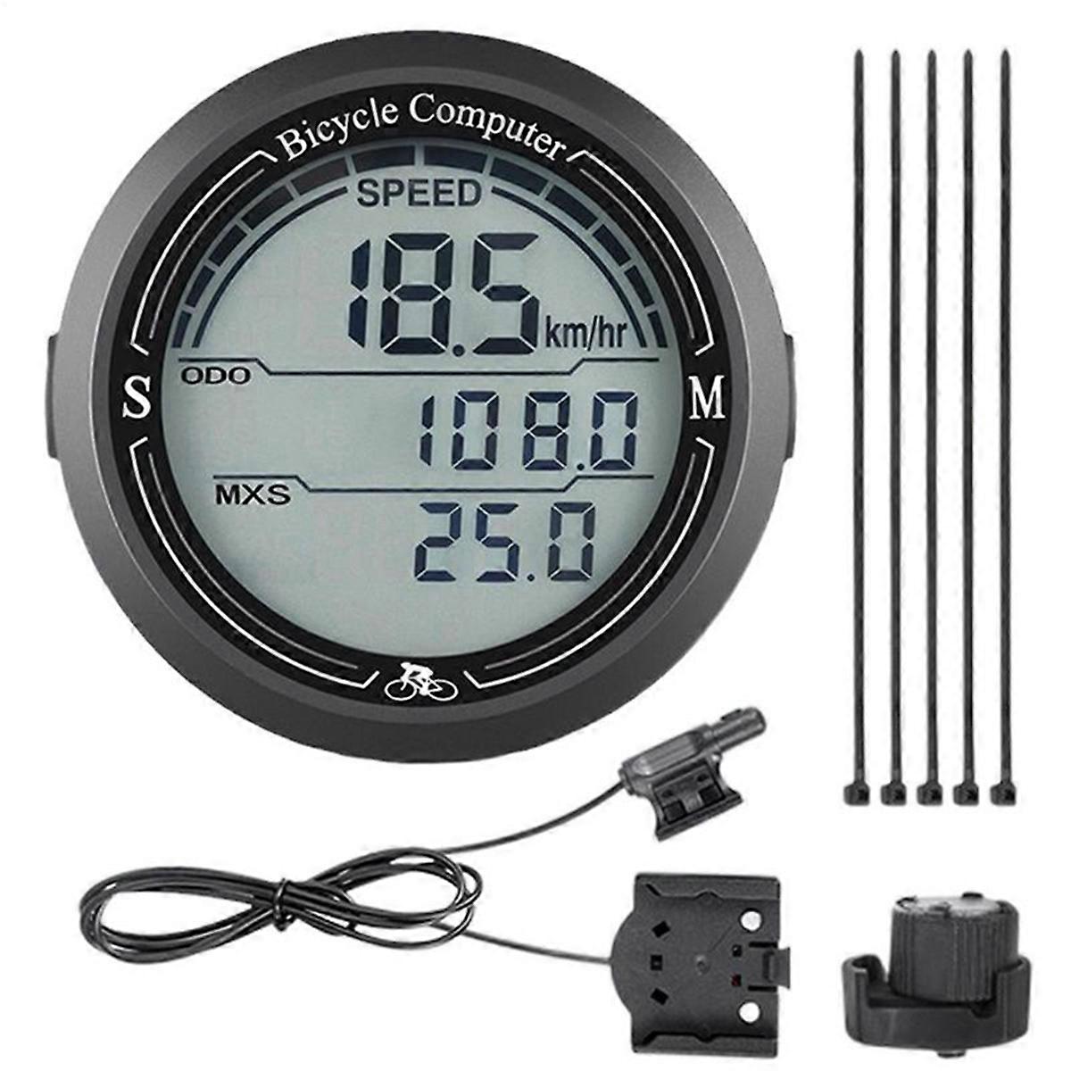 Bike Computer LCD Display Cycling Speed Tracker Waterproof Multi-Functions Electronics GPS Units fo