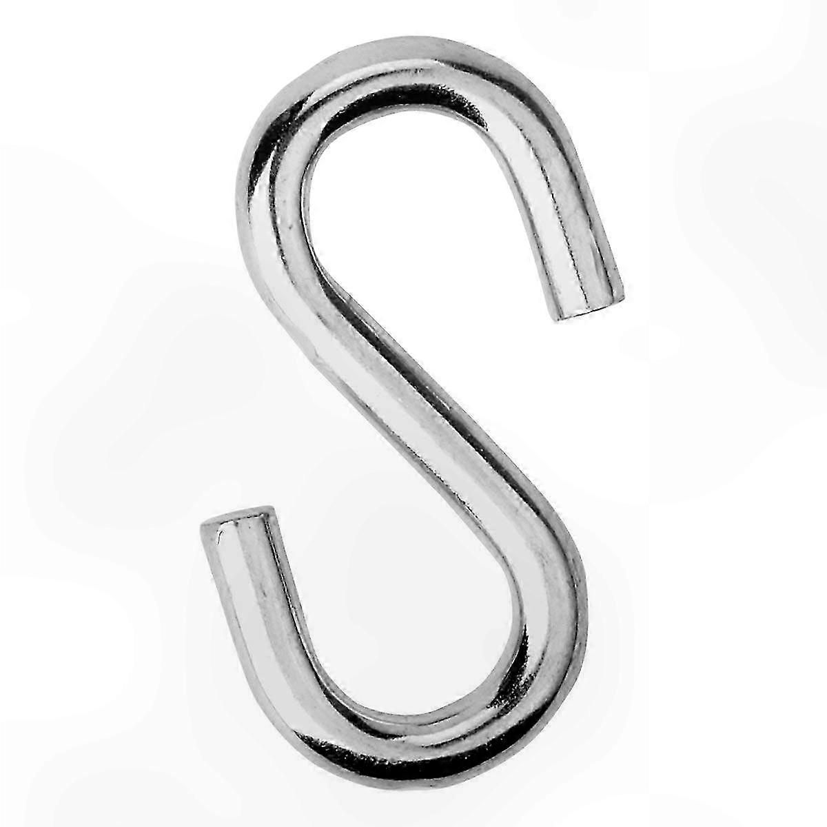 Zinc-Coated S-Hooks for Hammock Hanging, 2-Pack Multi-Use Clips