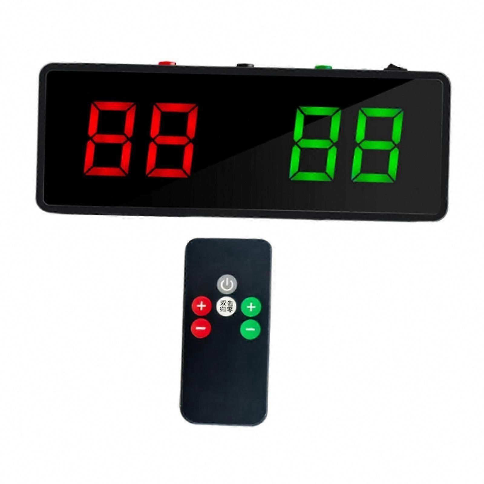 Remote-Controlled Electronic Billiards Scoreboard 26x9.5x3cm Durable