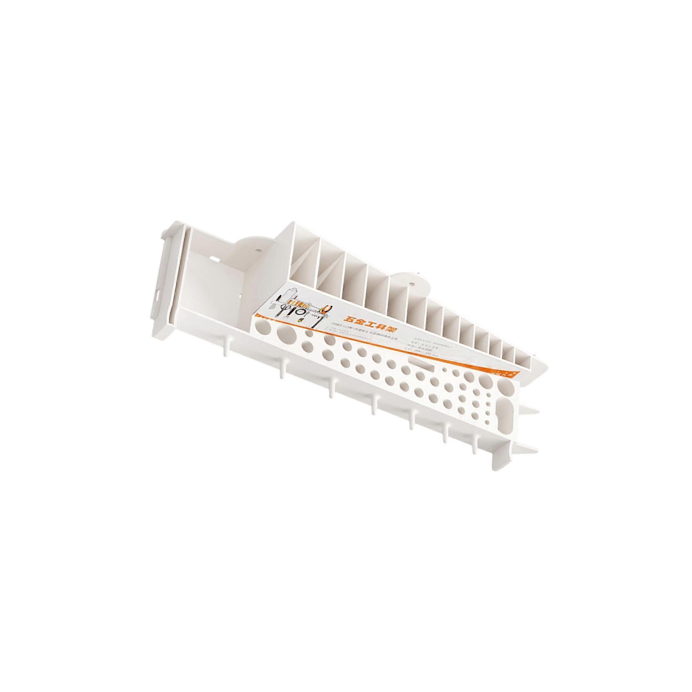 Wall Mounted Practical Hardware Tool Storage Rack for Studio Workshop Garage White