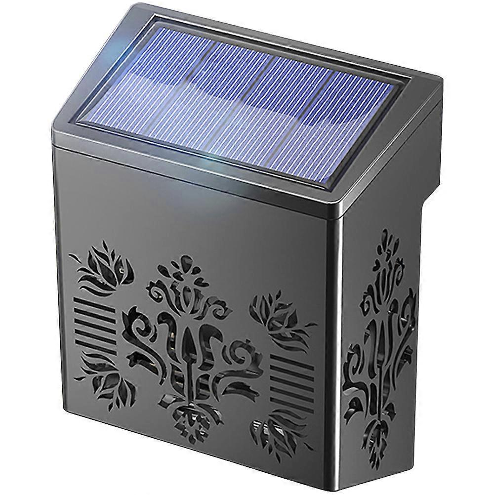 5Pcs Solar Powered LED Light for Outdoor Night Decoration Rectangular Wall Lamp for Deck and Pathway