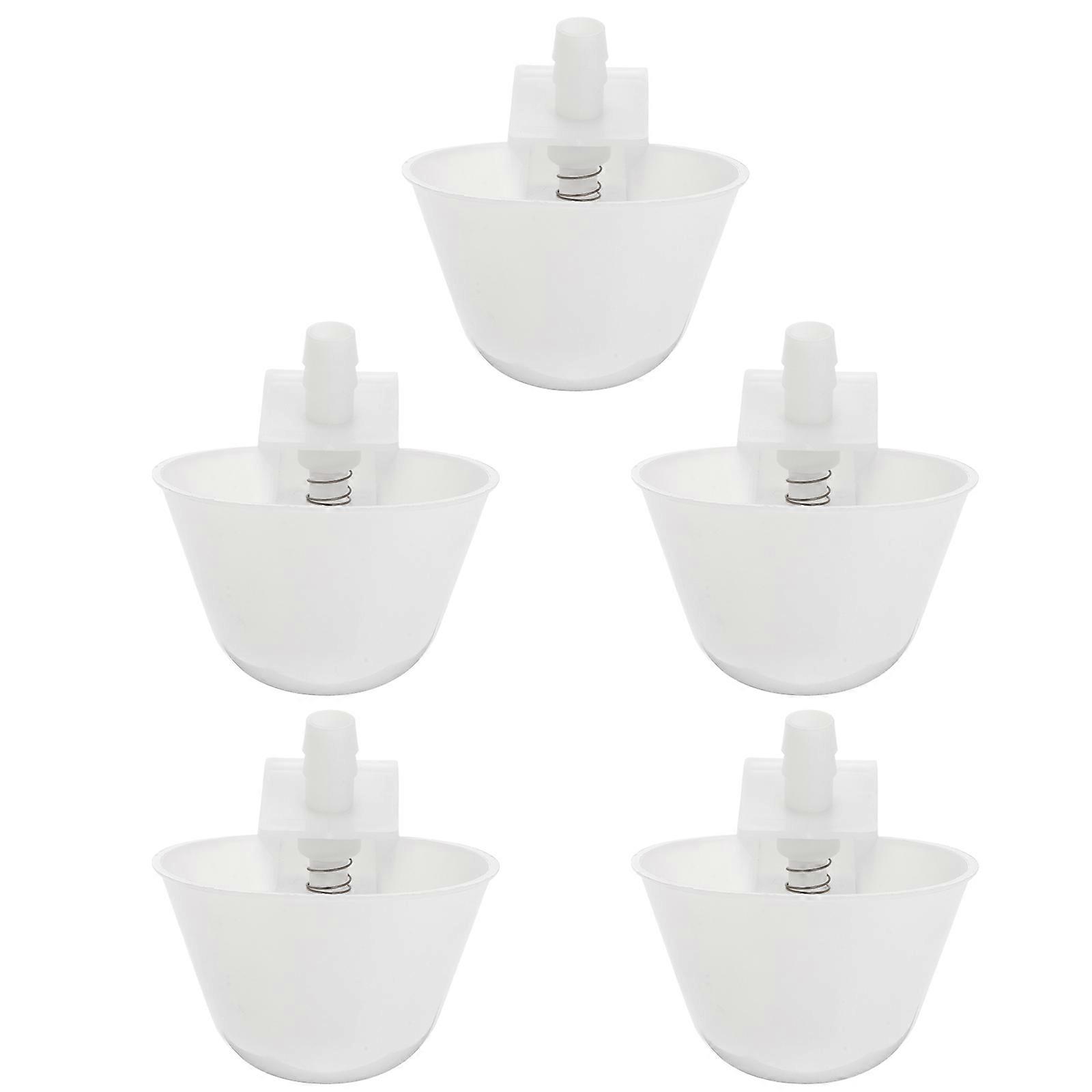 Pigeon Accessories Quail Feeders Birds Pets Automatic Bird Drinker M Size Water Saving 5Pcs