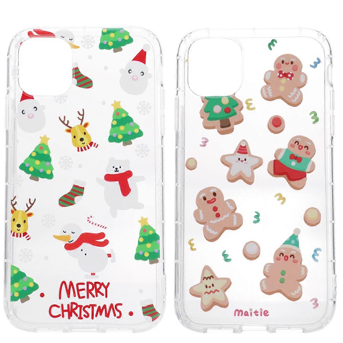 Christmas Phone Protective Case for 11 with 4Pcs Multi Covers