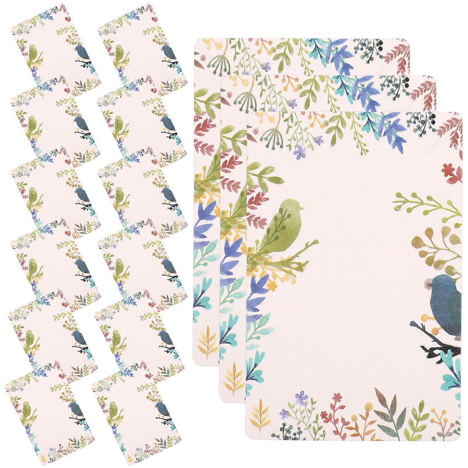 Jewelry Displaying Cards 200 Pcs 9X6cm Durable Rectangular Paper Multi Color Ideal For Earrings And Necklaces Retail Packaging