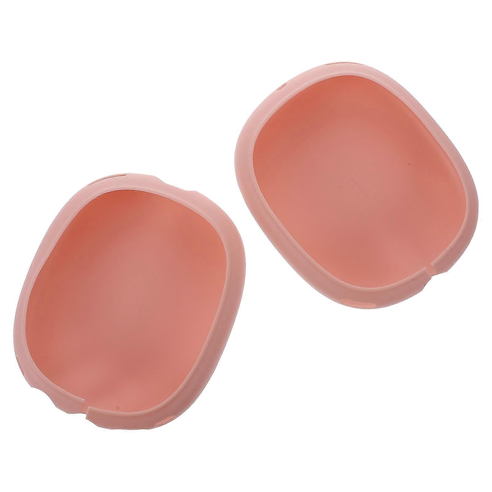 Headphone Protector Silicone Earbud Cover for Protective Use 2Pairs Pink